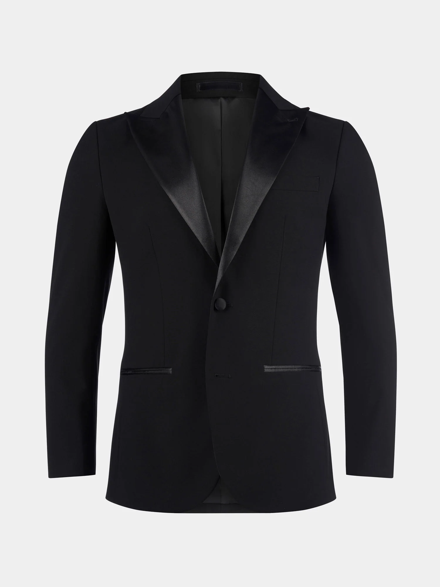 Classic Wool-Blend Tuxedo Jacket - Image 8