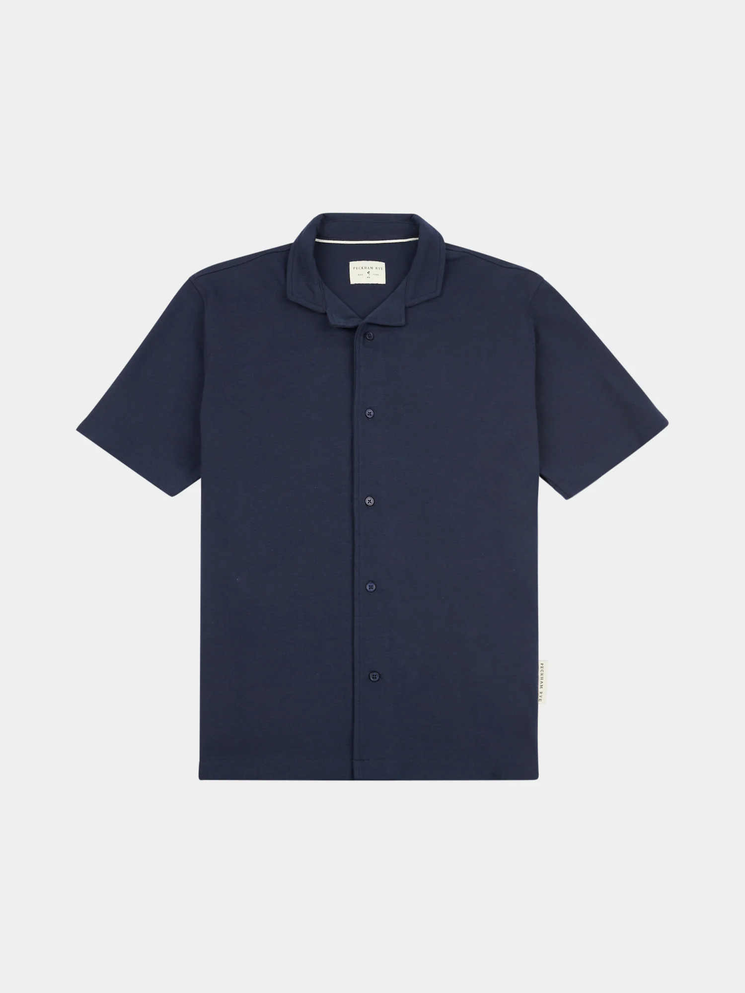 Jersey Revere Shirt in Dark Sapphire Navy - Image 2