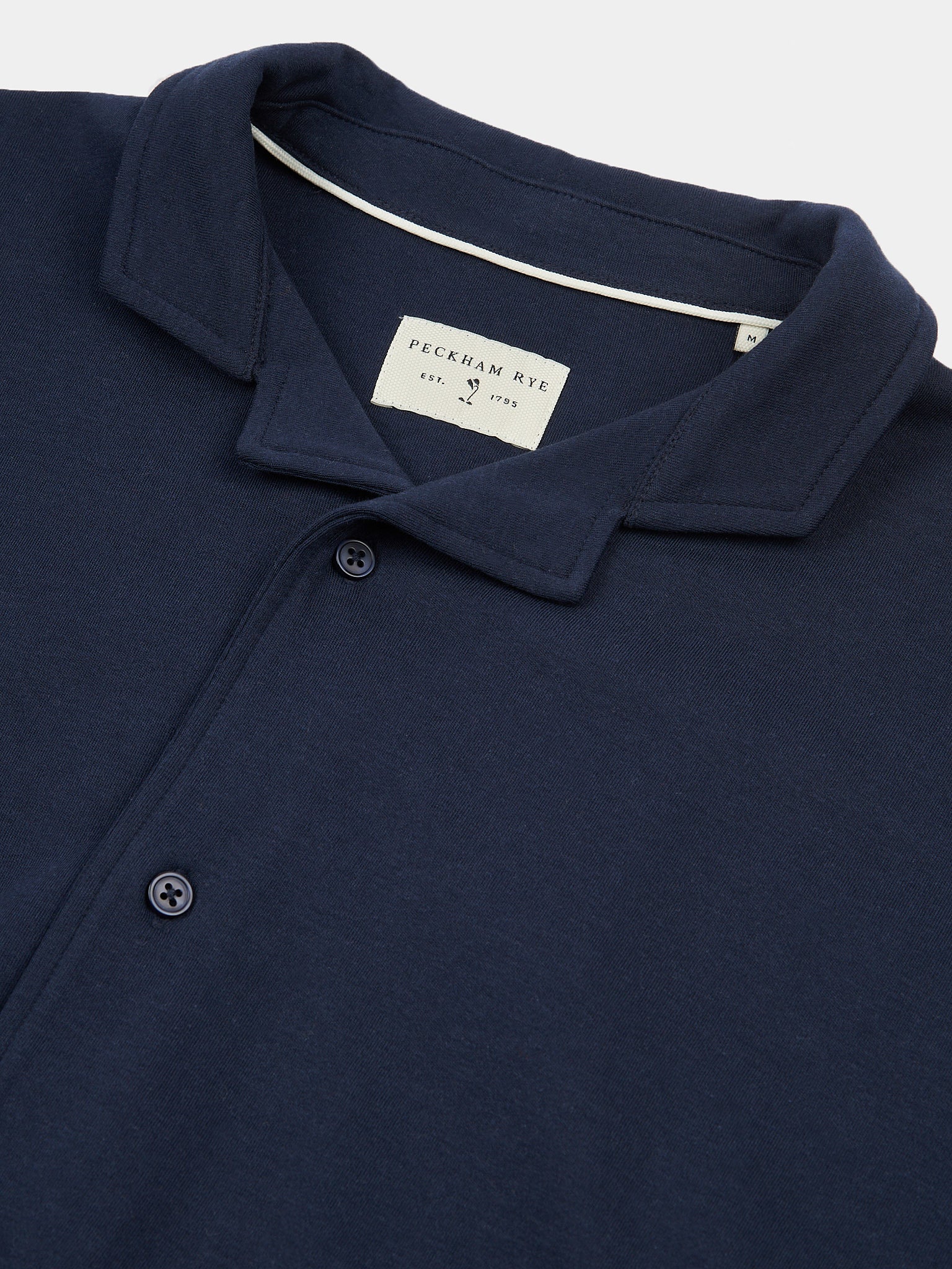 Jersey Revere Shirt in Dark Sapphire Navy - Image 5