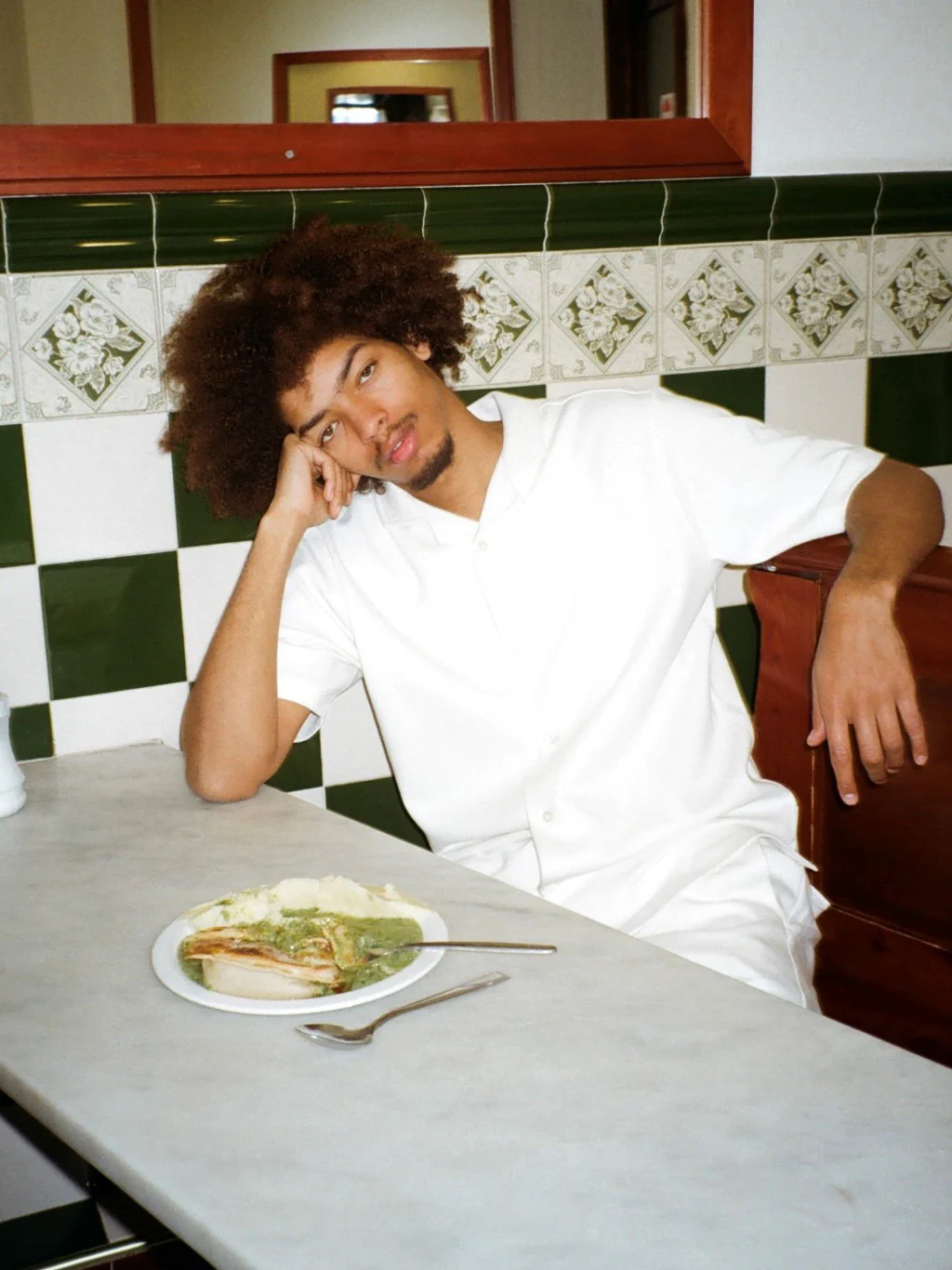 Jersey Revere Shirt in Egret - Image 3