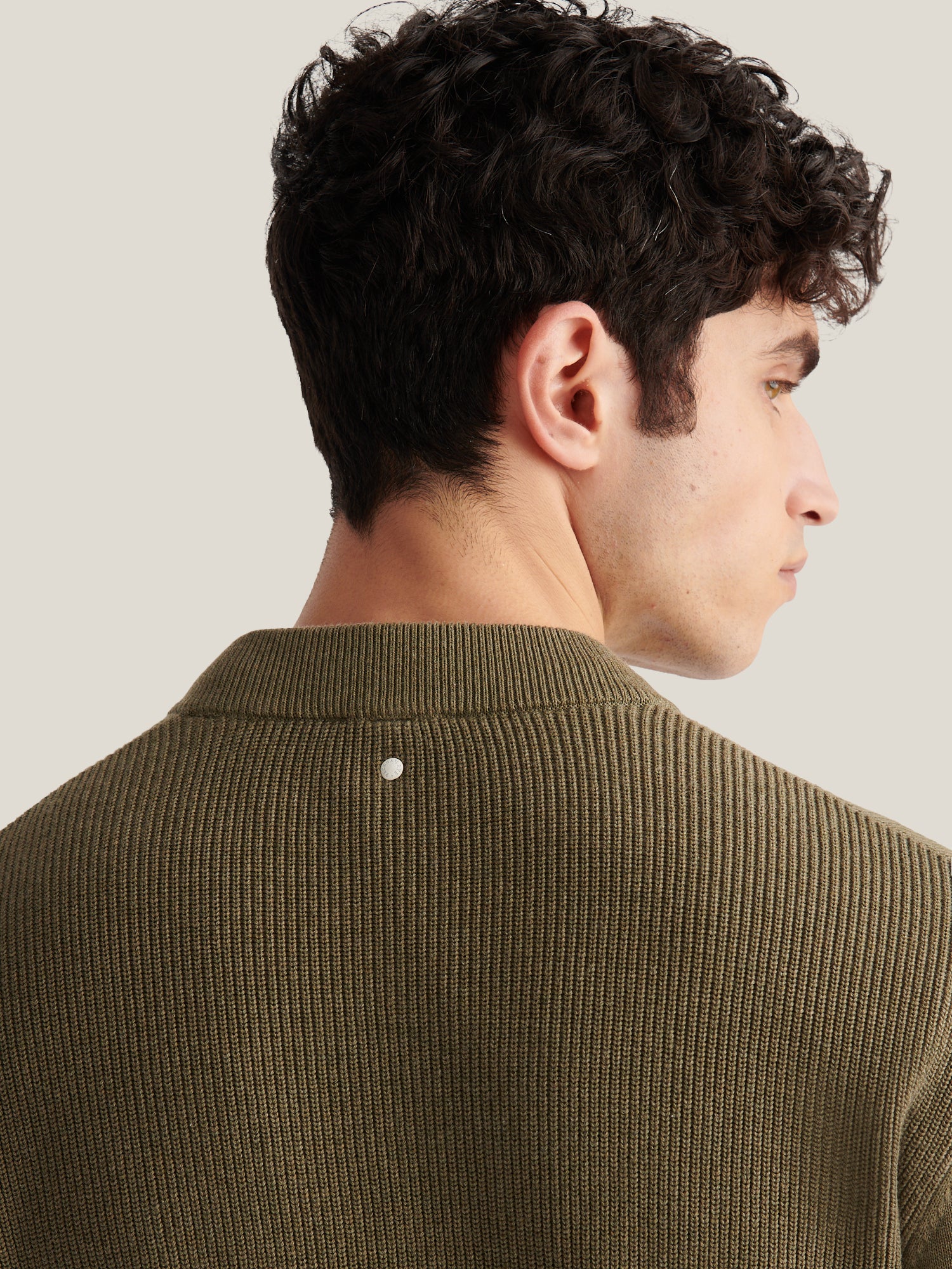 Milano Cardigan Knit Bomber in Tea Leaf - Image 6