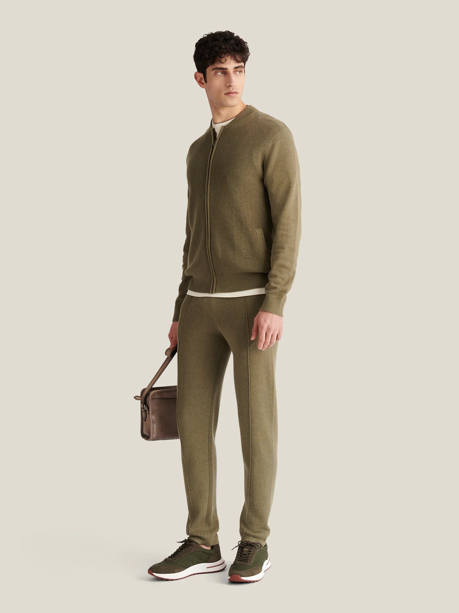 Milano Knit Jogger Tea Leaf - Image 3