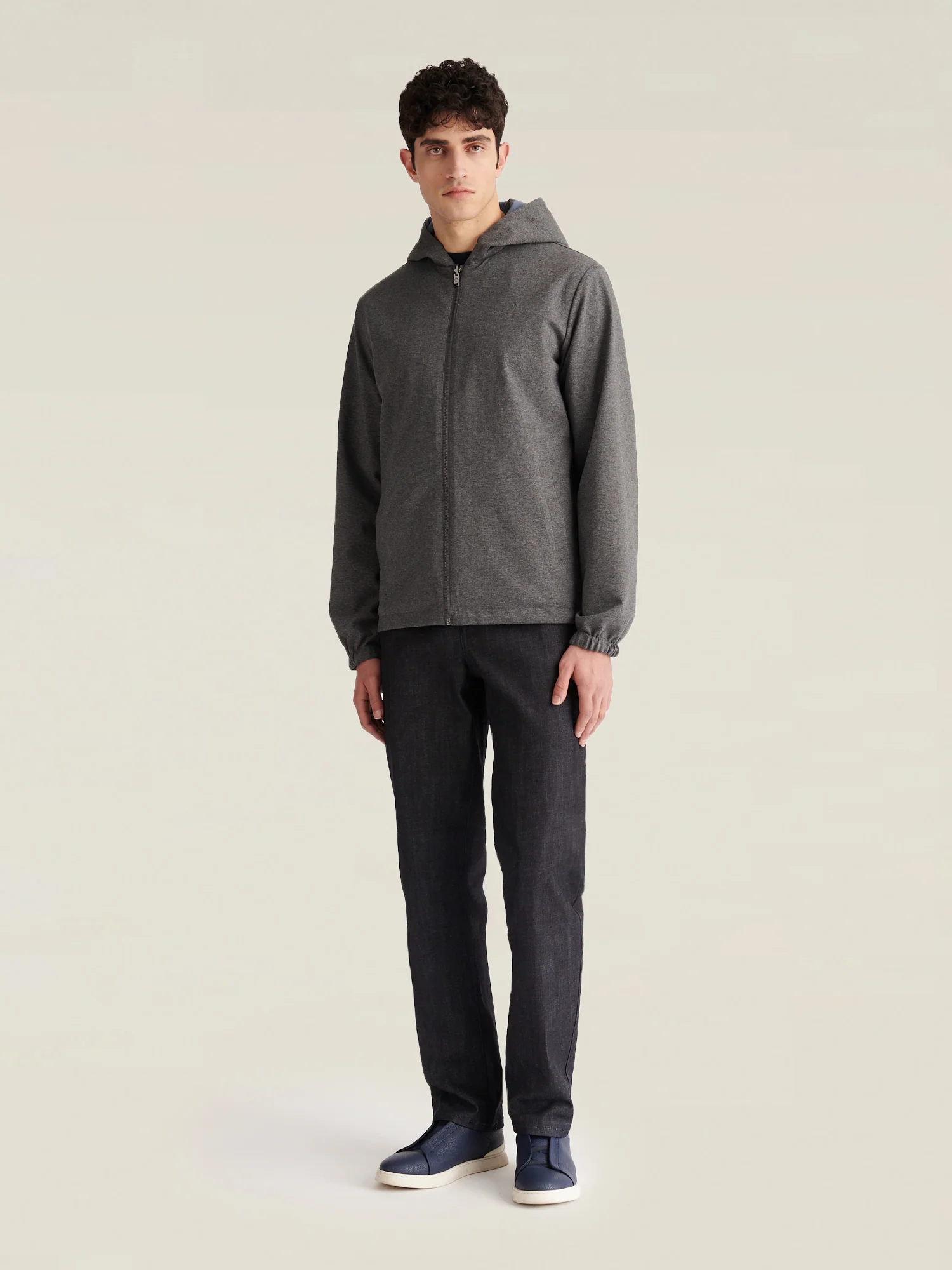 Sloane Reversible Hooded Jacket in Blue Mirage - Image 24