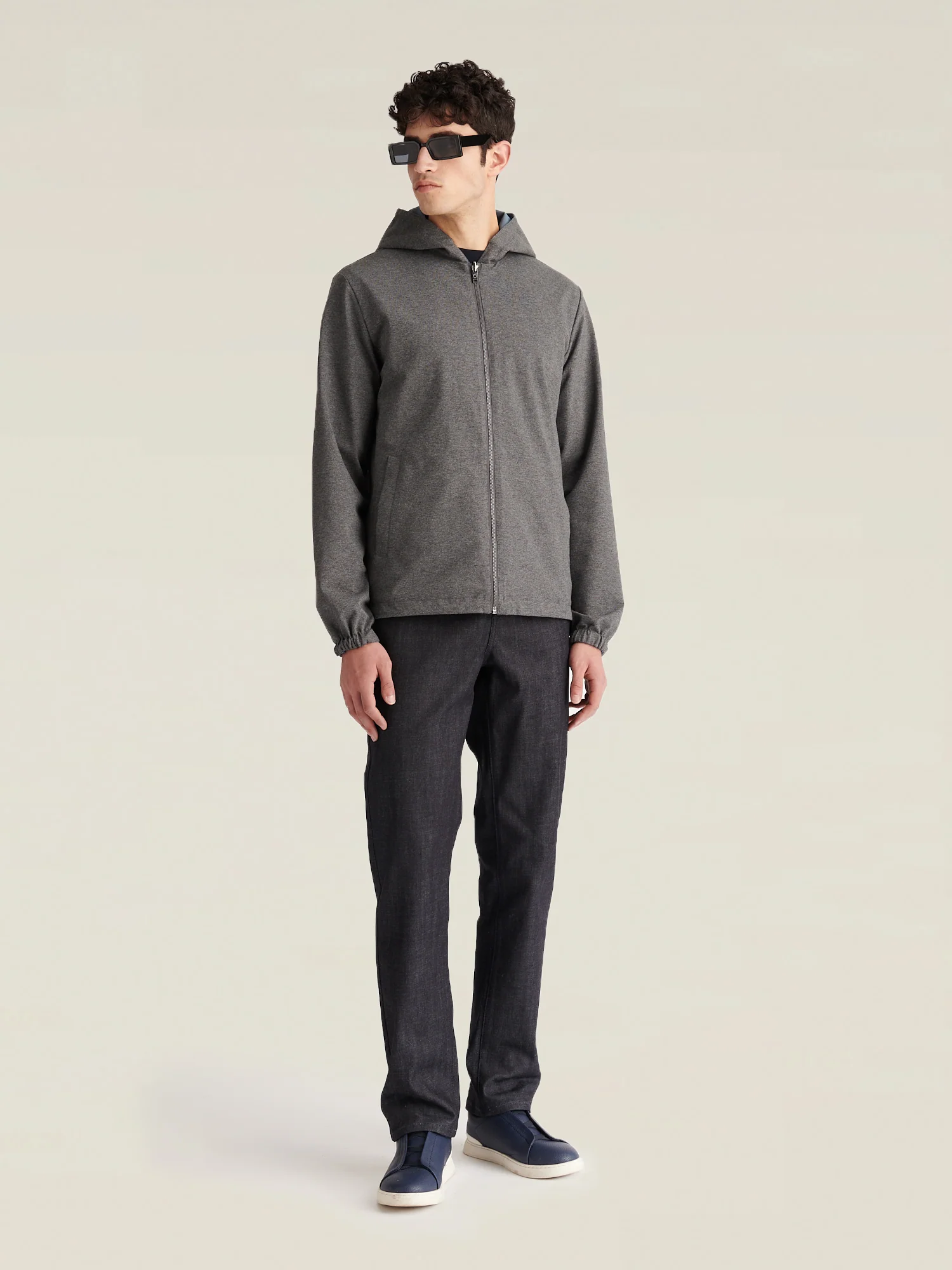 Sloane Reversible Hooded Jacket in Blue Mirage - Image 9