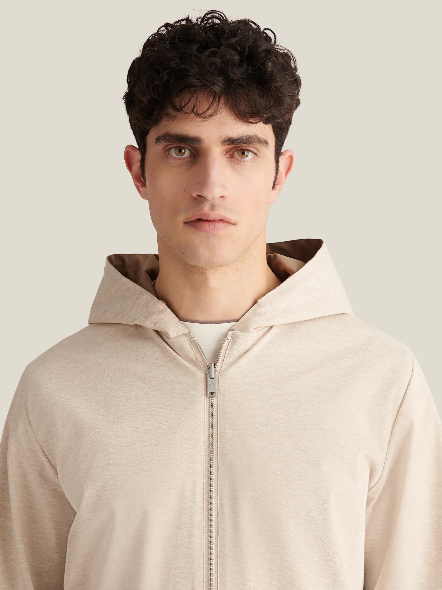 Sloane Reversible Hooded Jacket in Caribou - Image 12