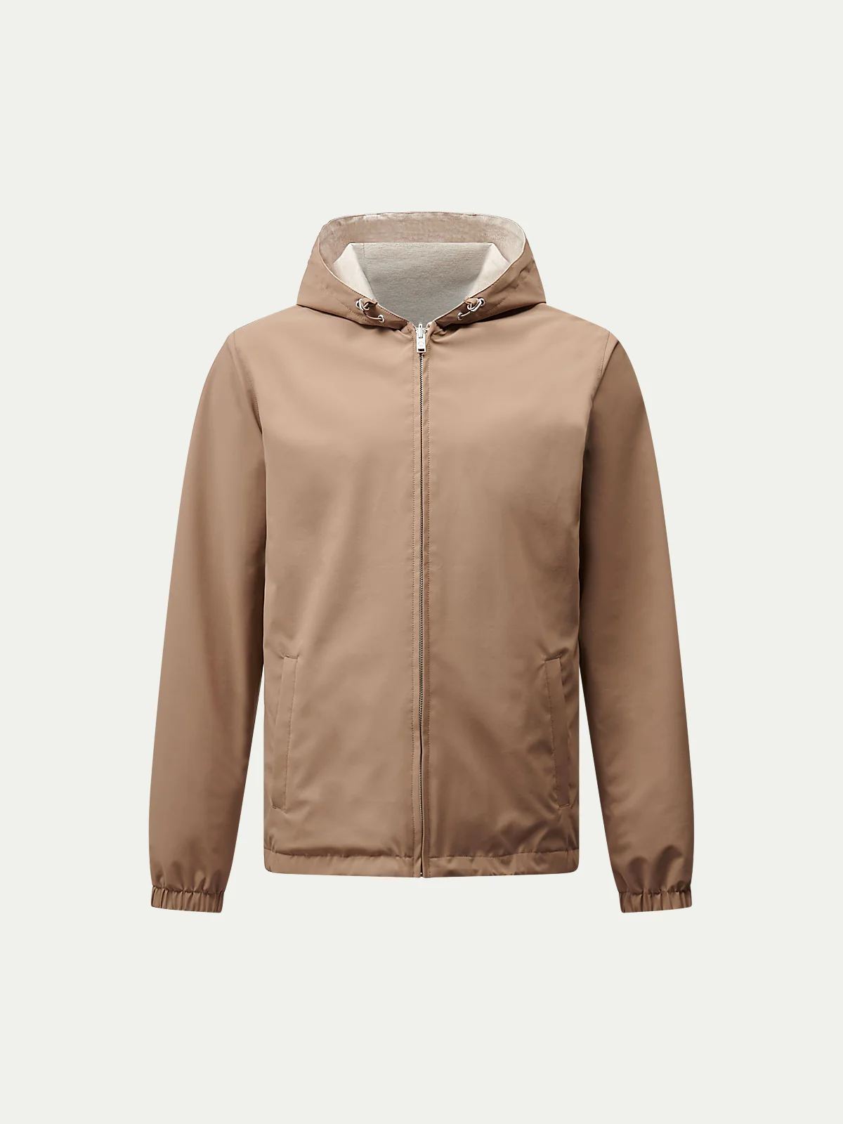 Sloane Reversible Hooded Jacket in Caribou - Image 14