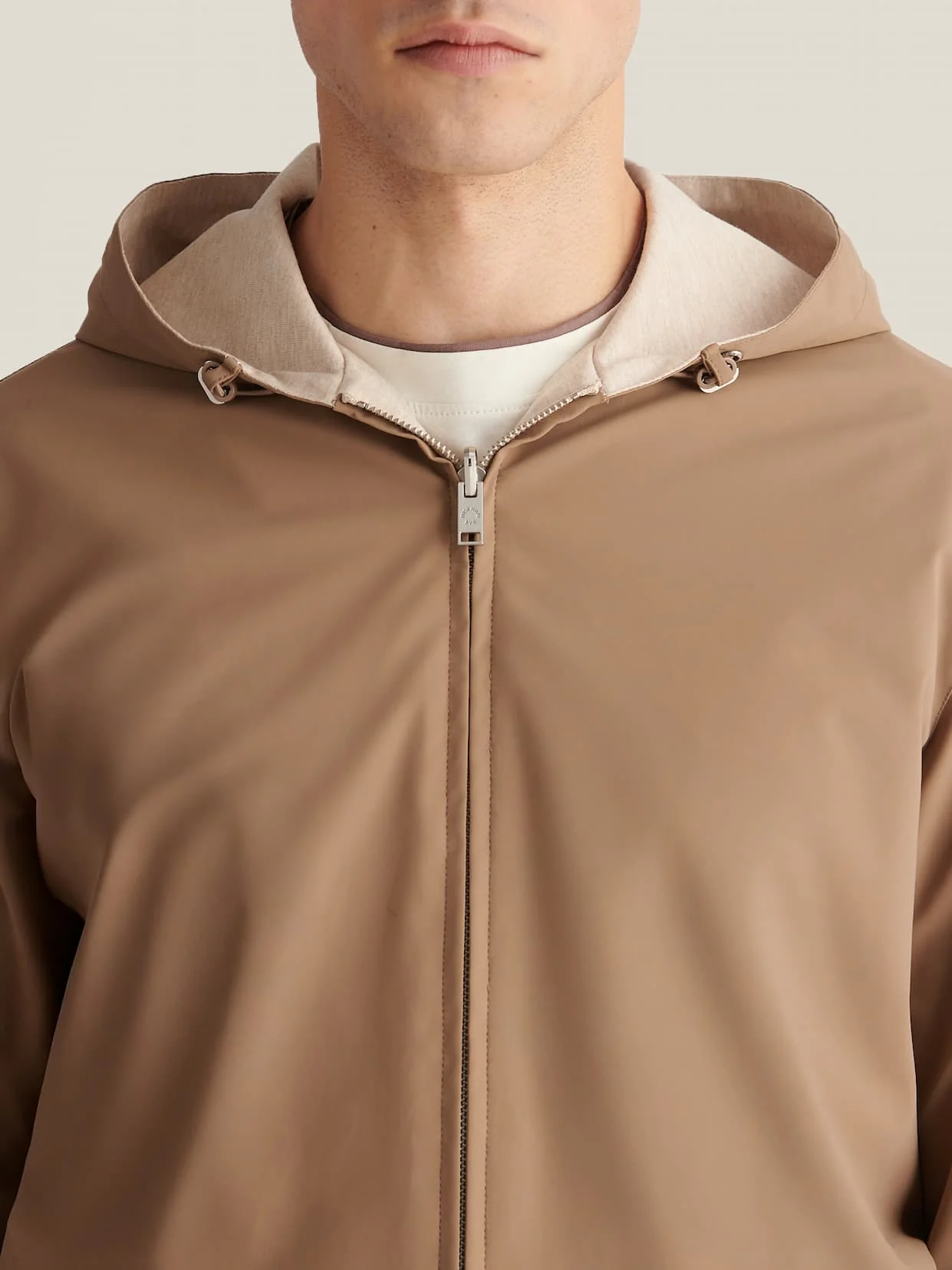 Sloane Reversible Hooded Jacket in Caribou - Image 15