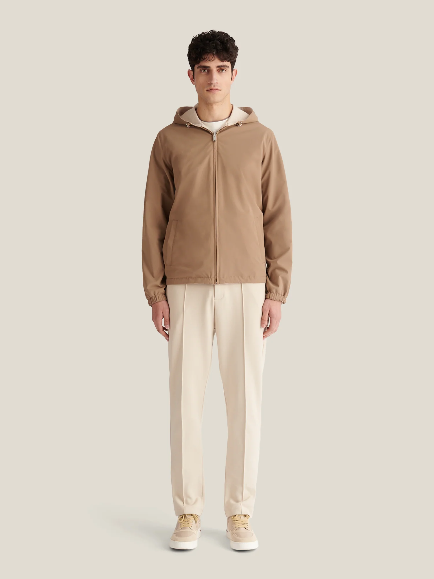Sloane Reversible Hooded Jacket in Caribou - Image 2