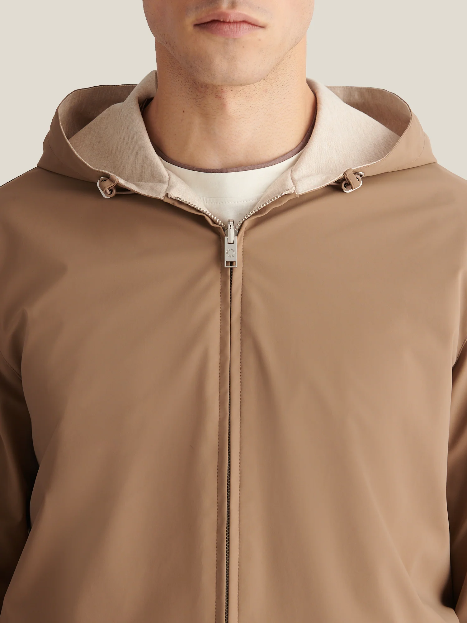 Sloane Reversible Hooded Jacket in Caribou - Image 6