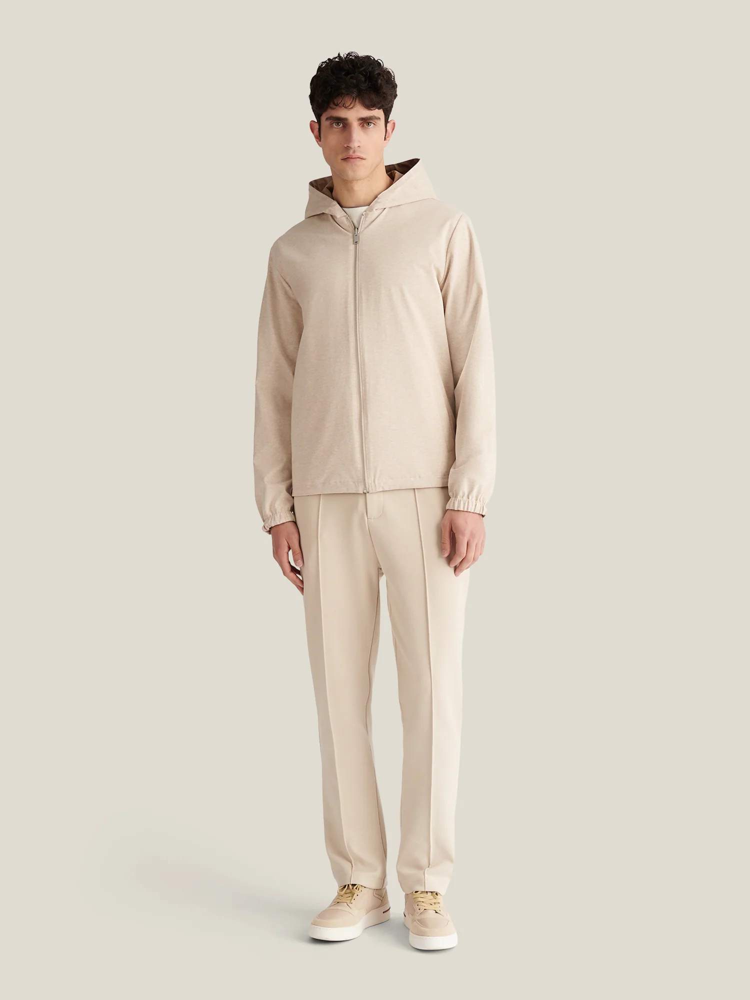 Sloane Reversible Hooded Jacket in Caribou - Image 8