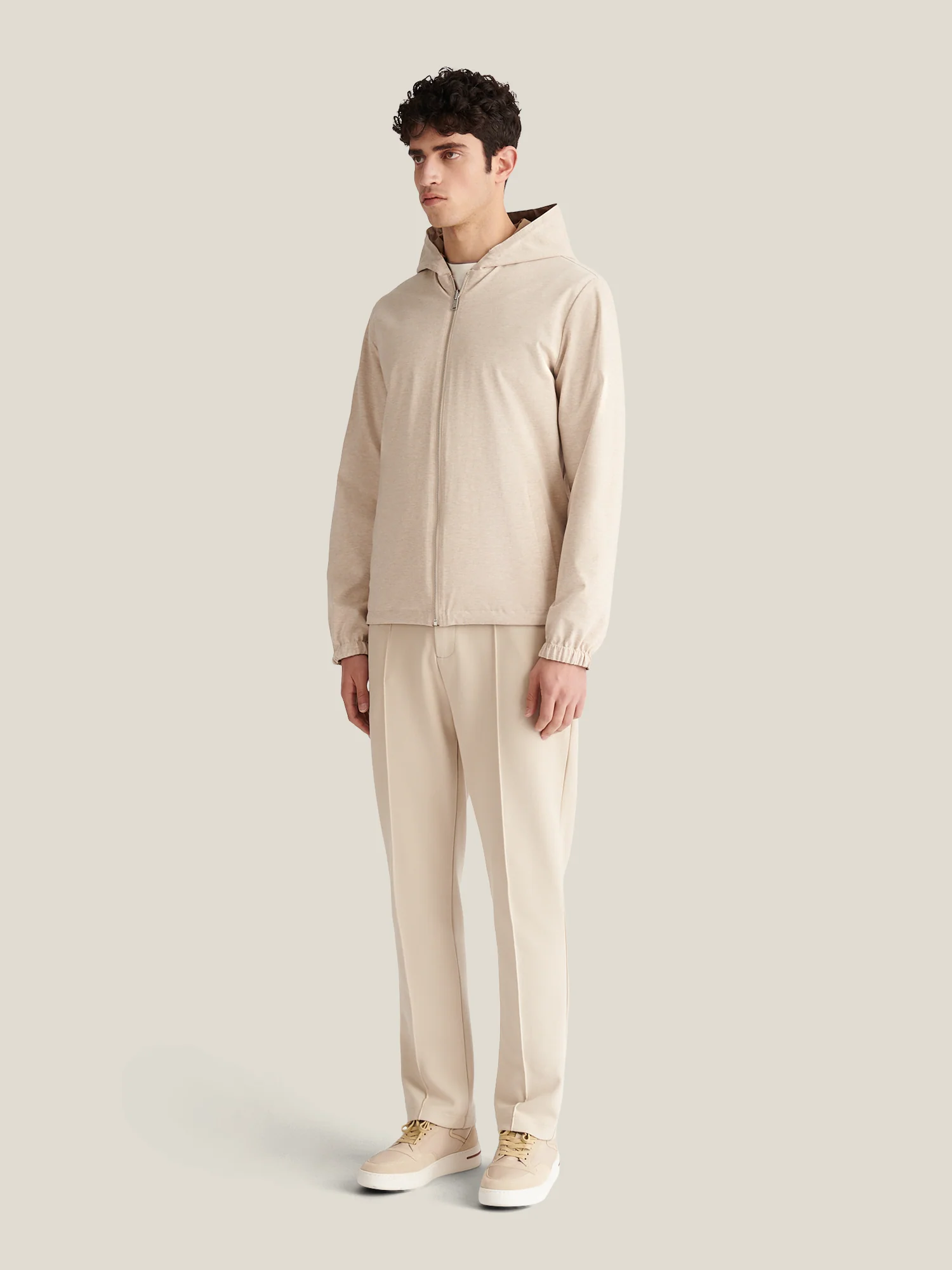Sloane Reversible Hooded Jacket in Caribou - Image 9