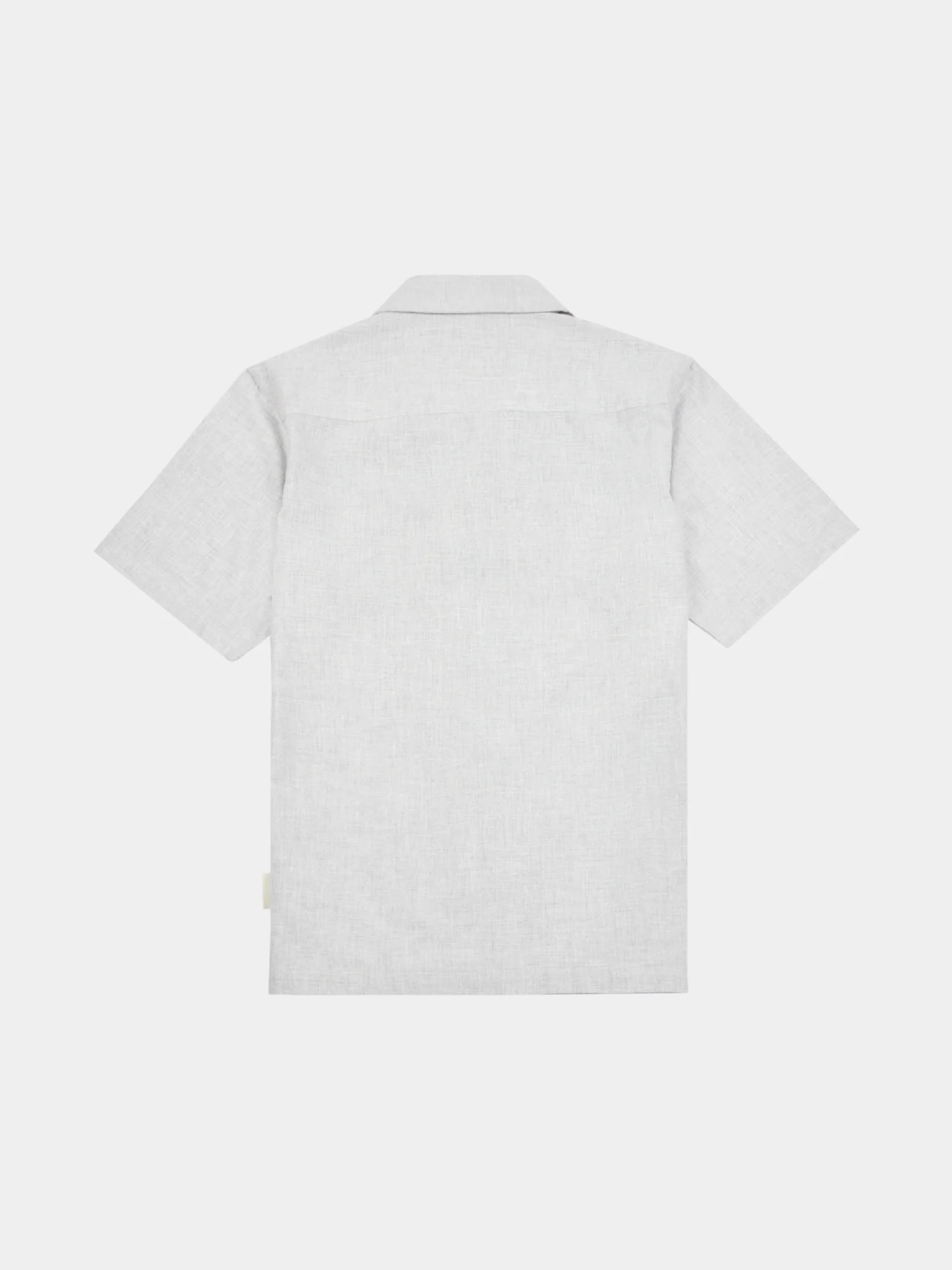 Cotton Blend Revere Shirt in Luna Rock - Image 3