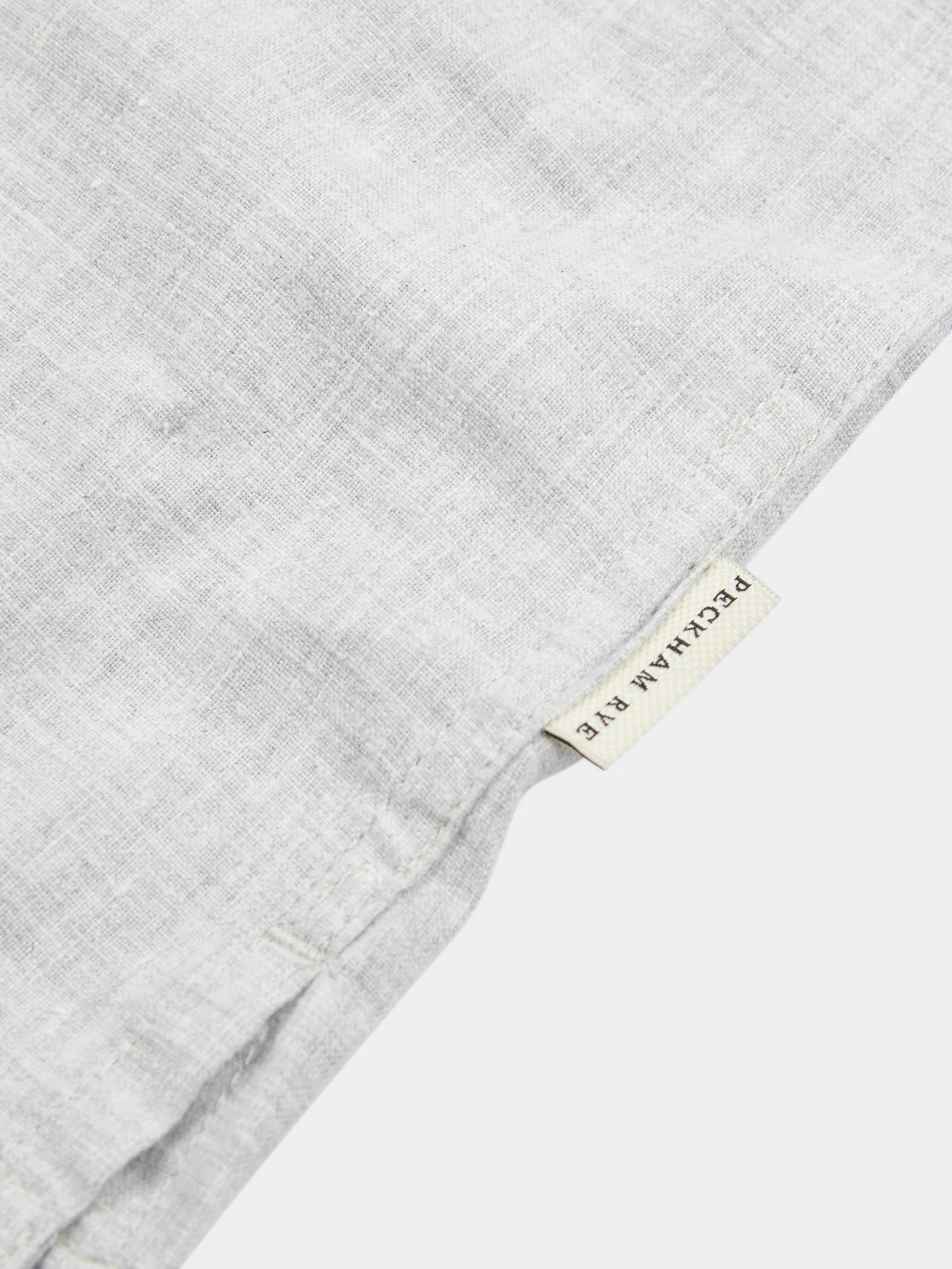 Cotton Blend Revere Shirt in Luna Rock - Image 4