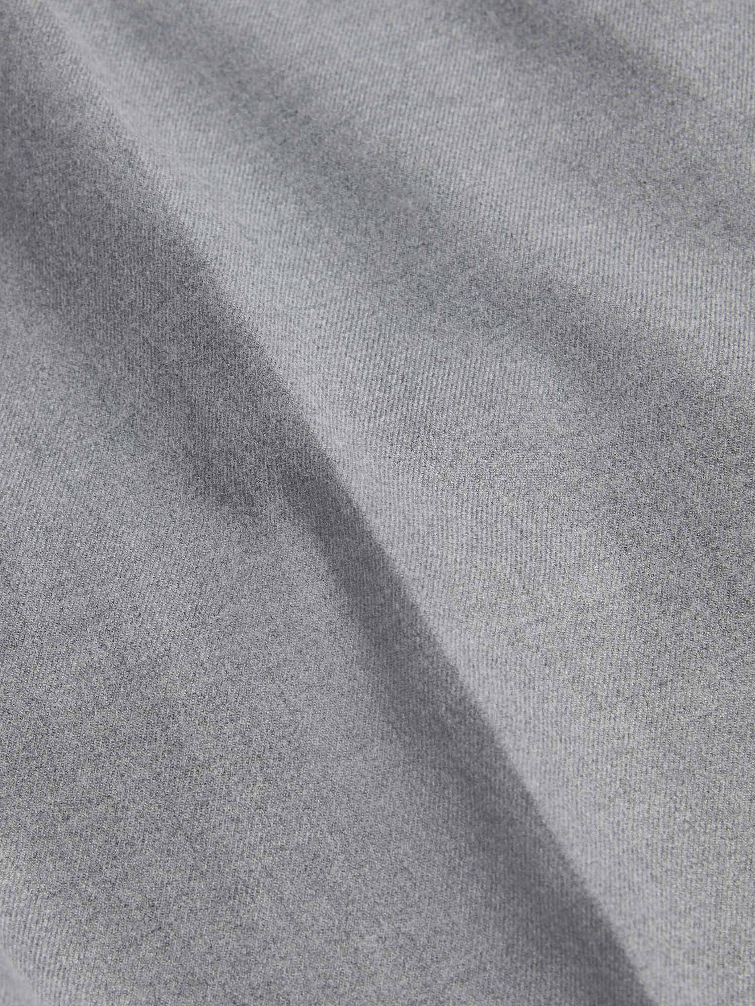 Flannel Tech Drawstring Trousers in Light Grey Marl - Image 9