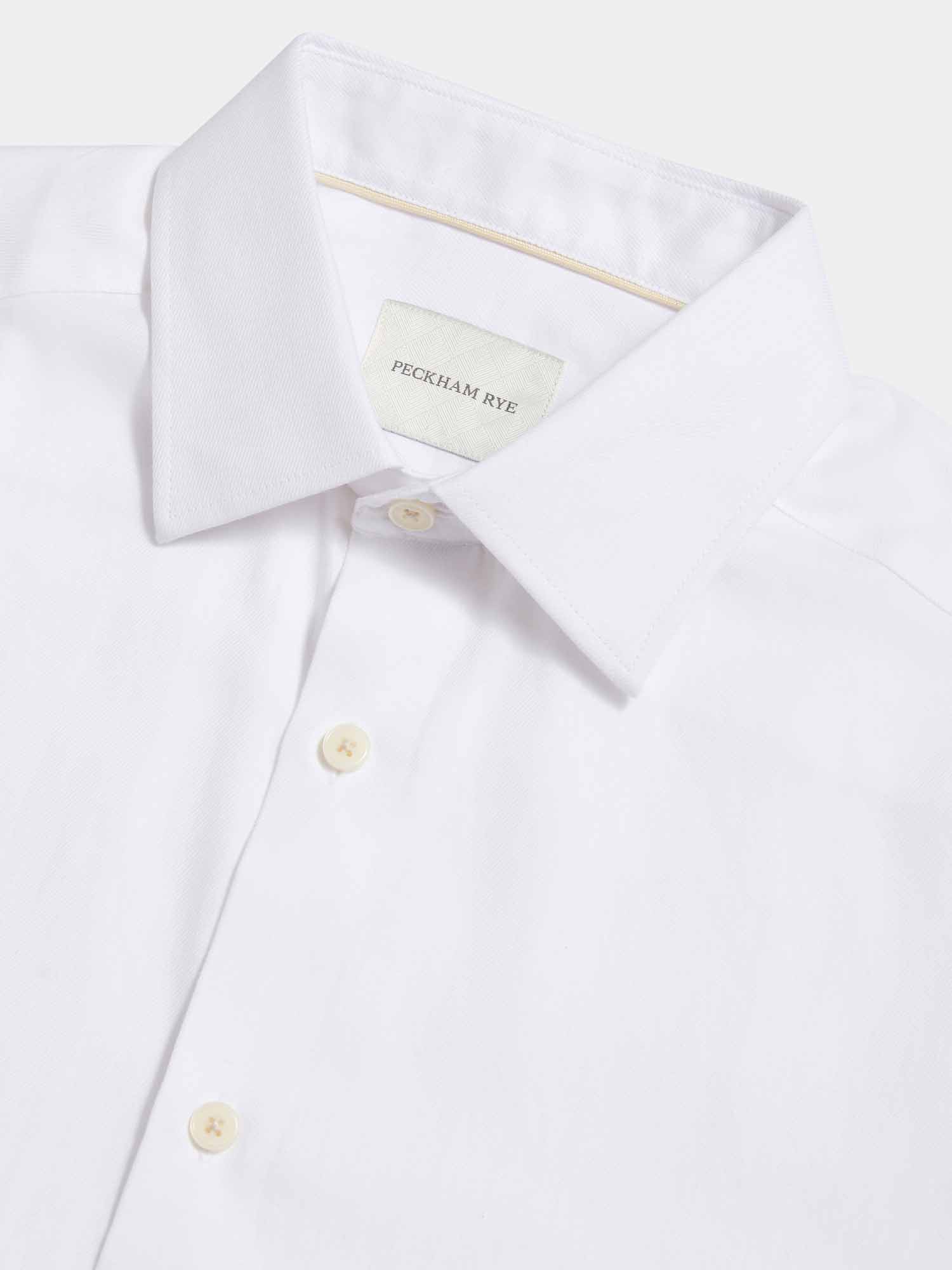 Fine Twill Shirt in Bright White - Image 7