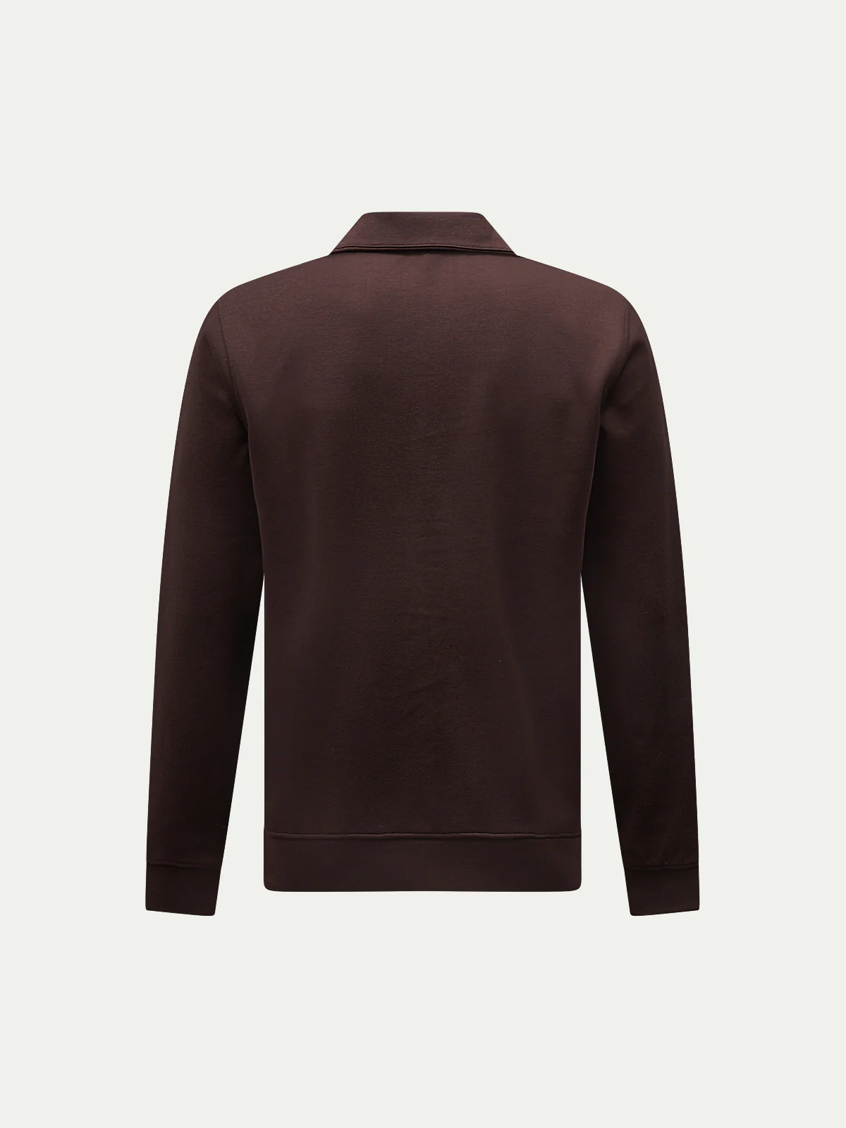 Jersey Interlock Zip Funnel Sweat in Java - Image 6