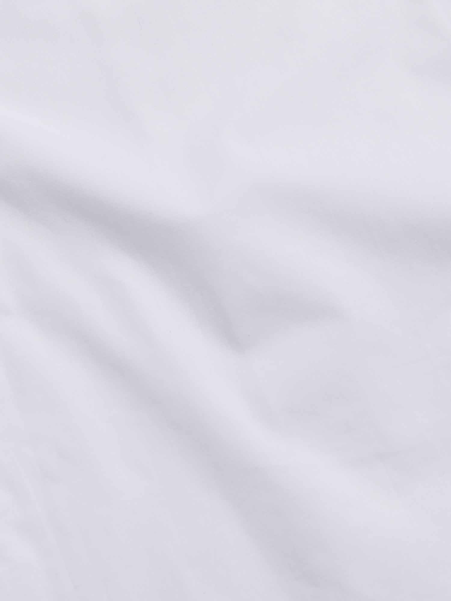 Cotton Poplin Slim Fit High Collar Shirt in Bright White - Image 11
