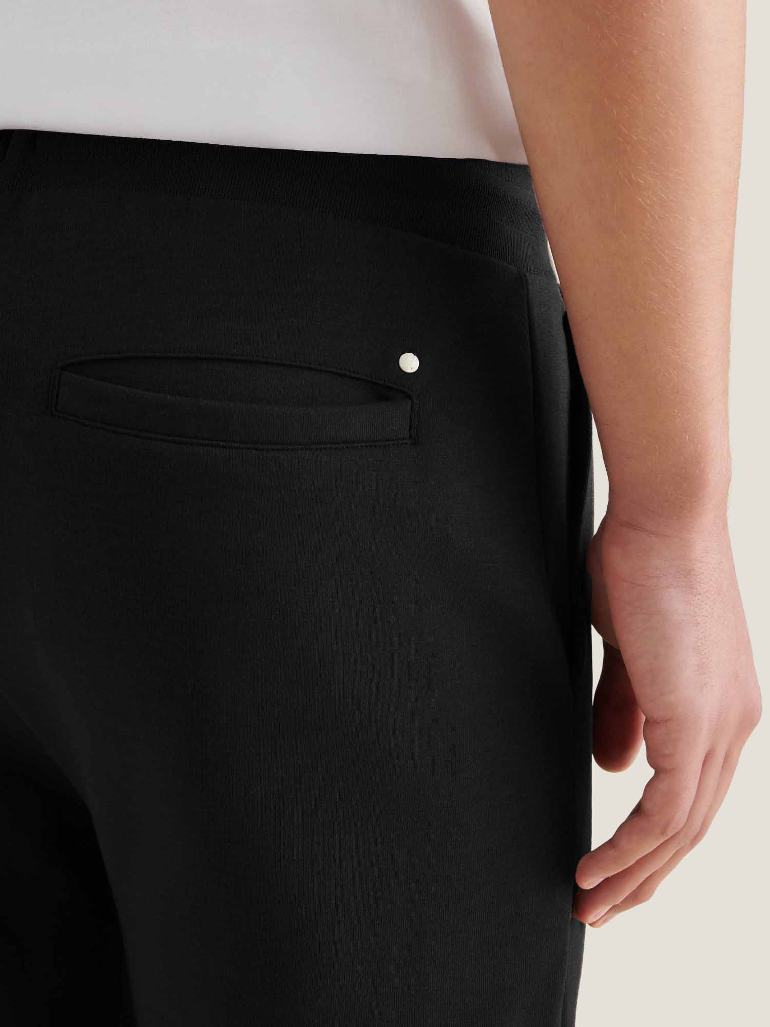Jersey Interlock Jogger in Black - Image 5