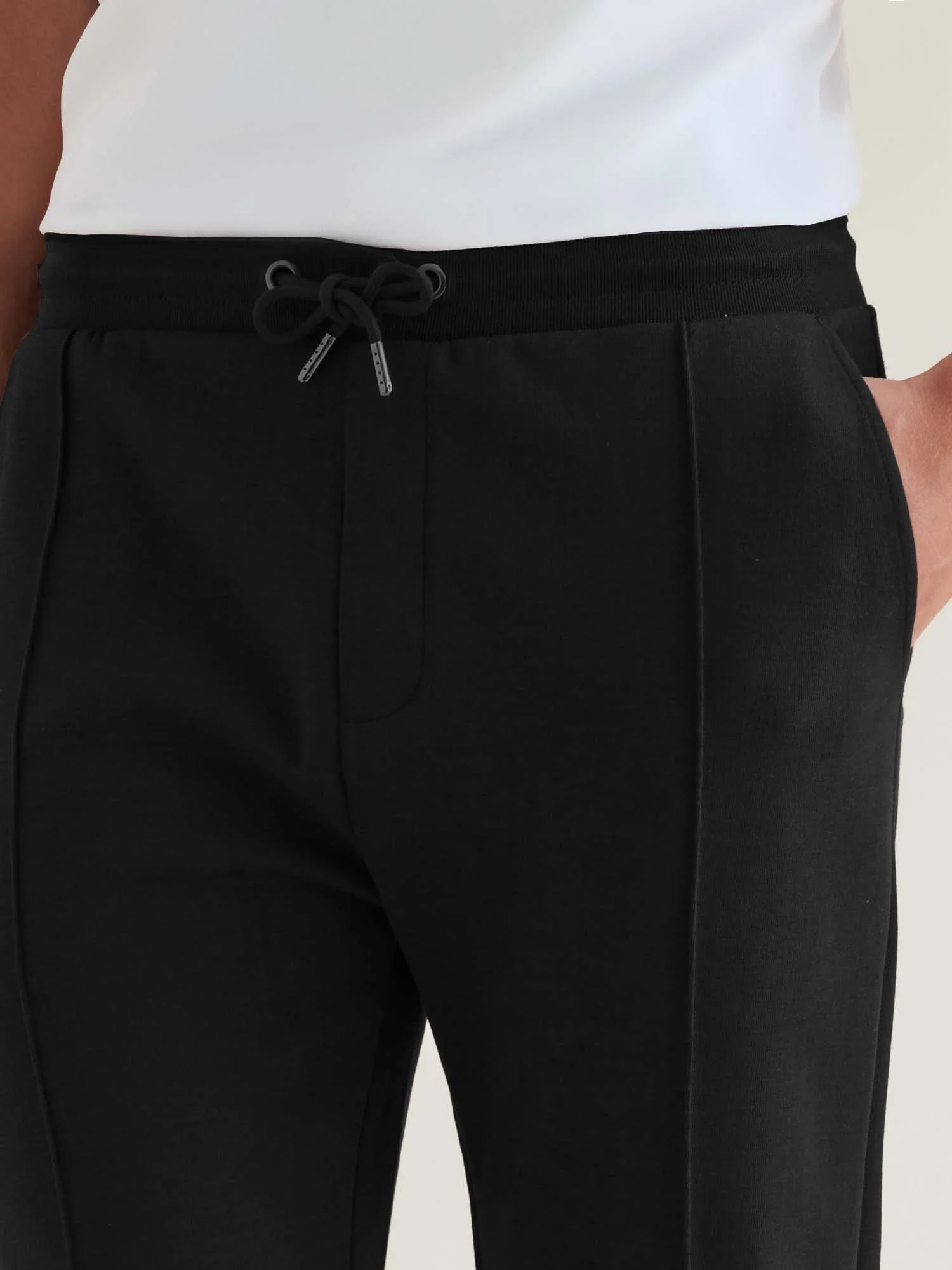 Jersey Interlock Jogger in Black - Image 6