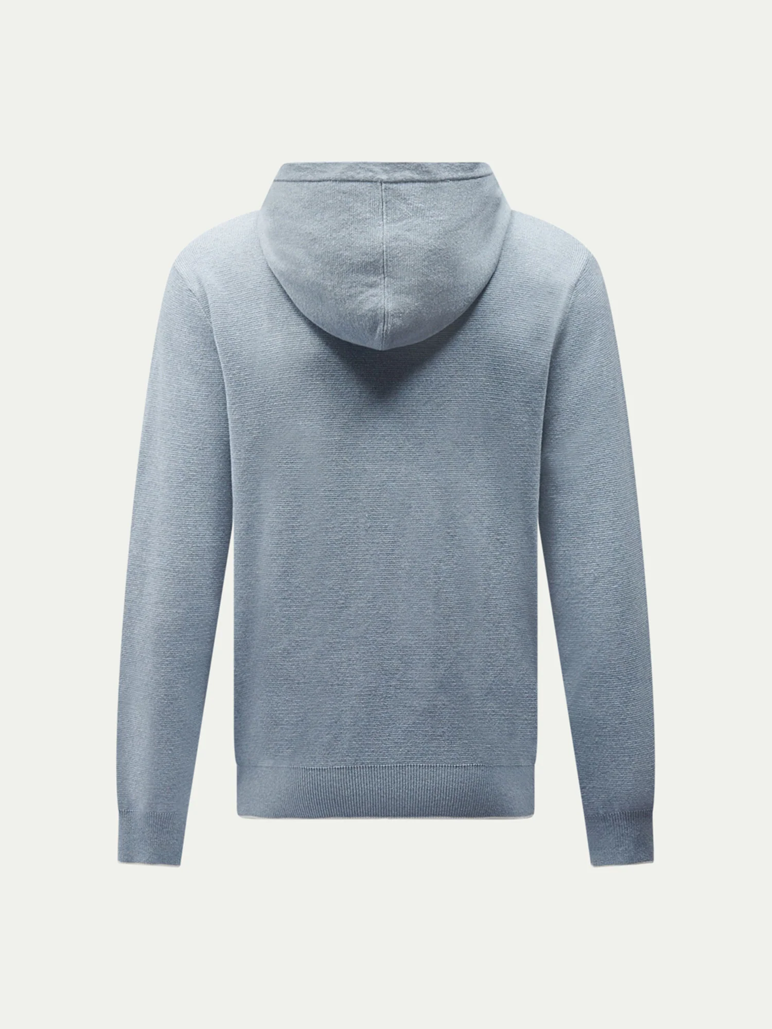 Milano Knit Zip Hoodie in Blue Blizzard - Image 6