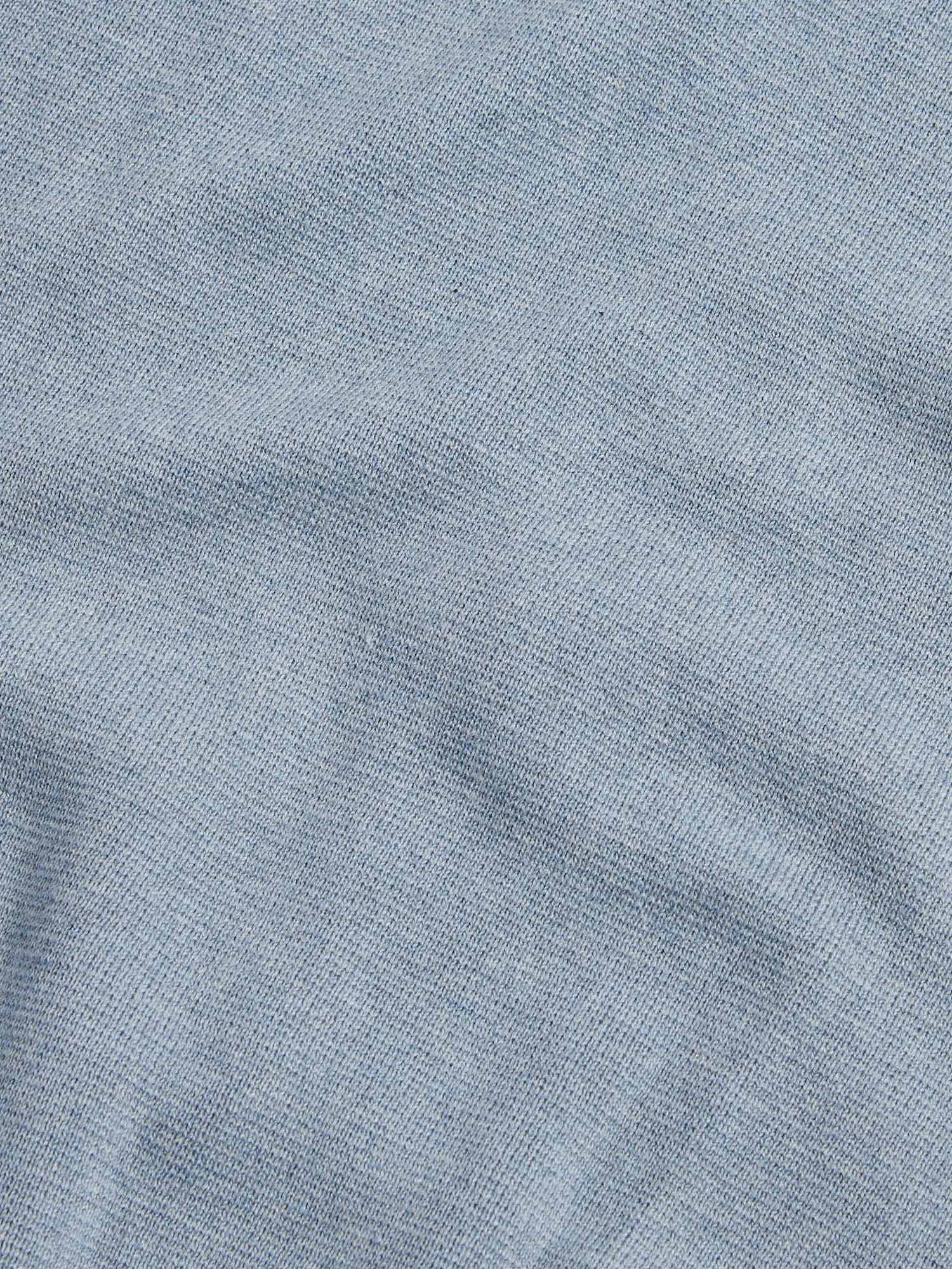 Milano Knit Zip Hoodie in Blue Blizzard - Image 9
