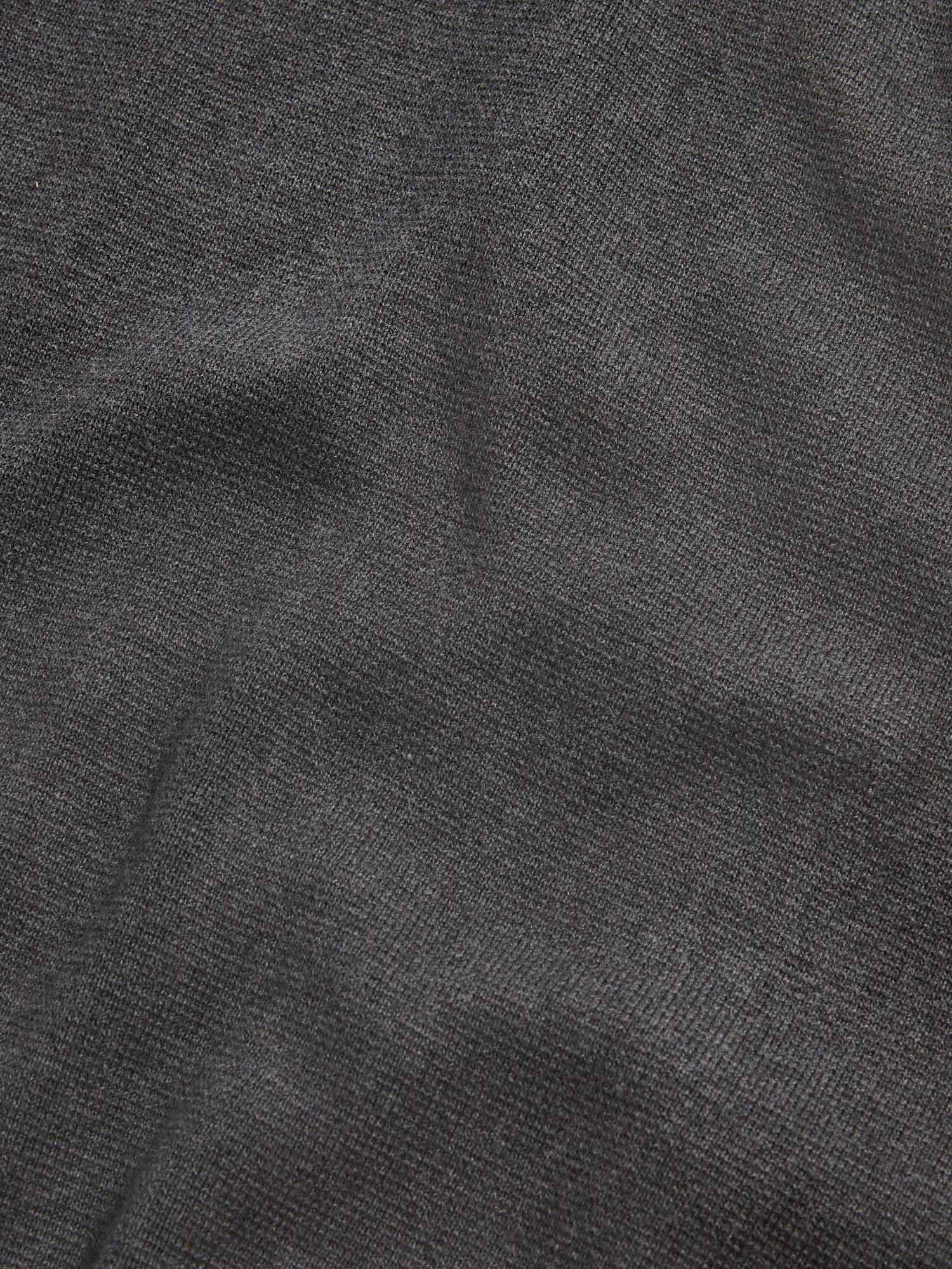 Milano Knit Zip Hoodie in Charcoal Grey - Image 10