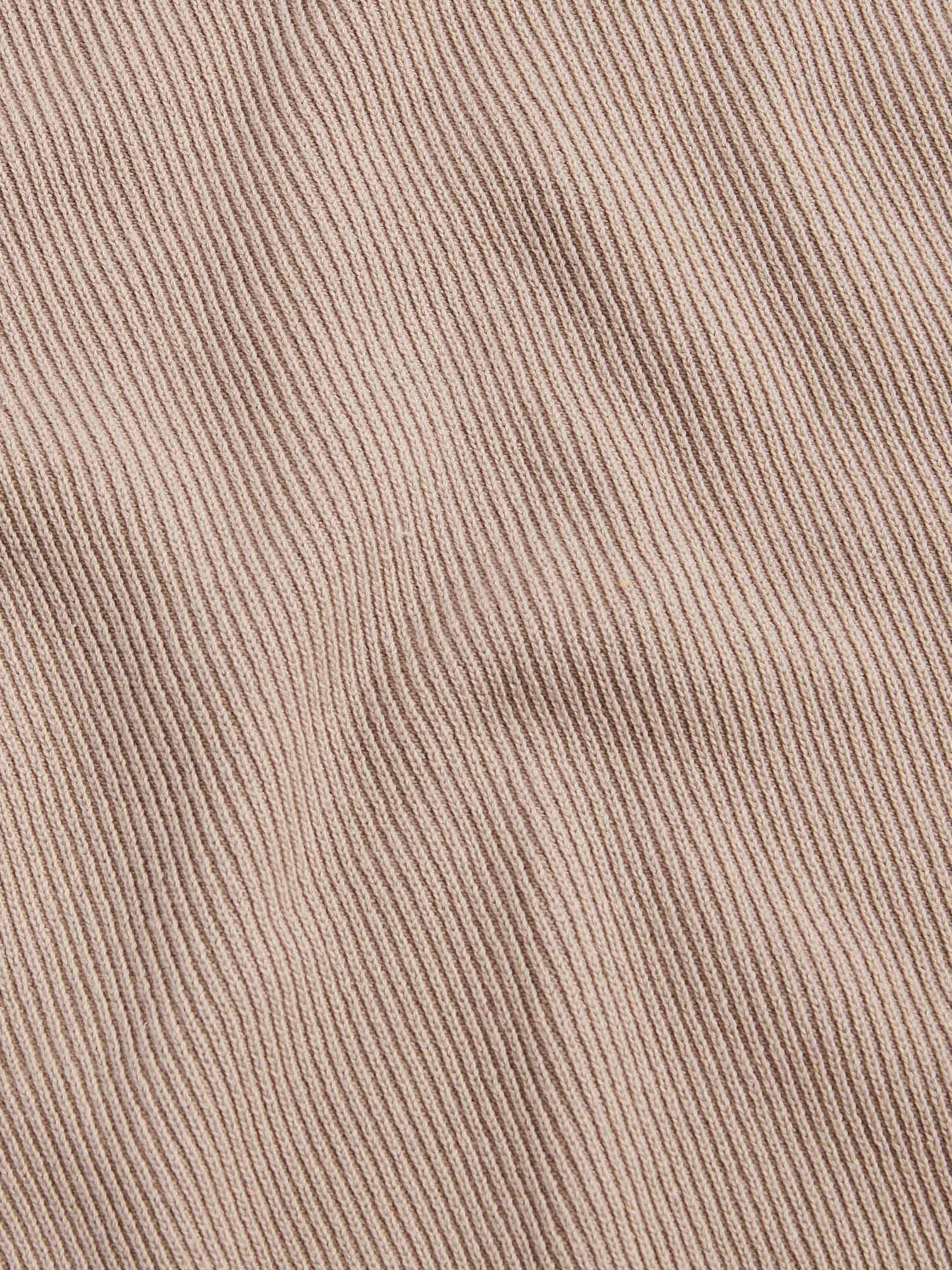 Cotton Blend Rib Knit ¼ Zip in Simply Taupe - Image 10