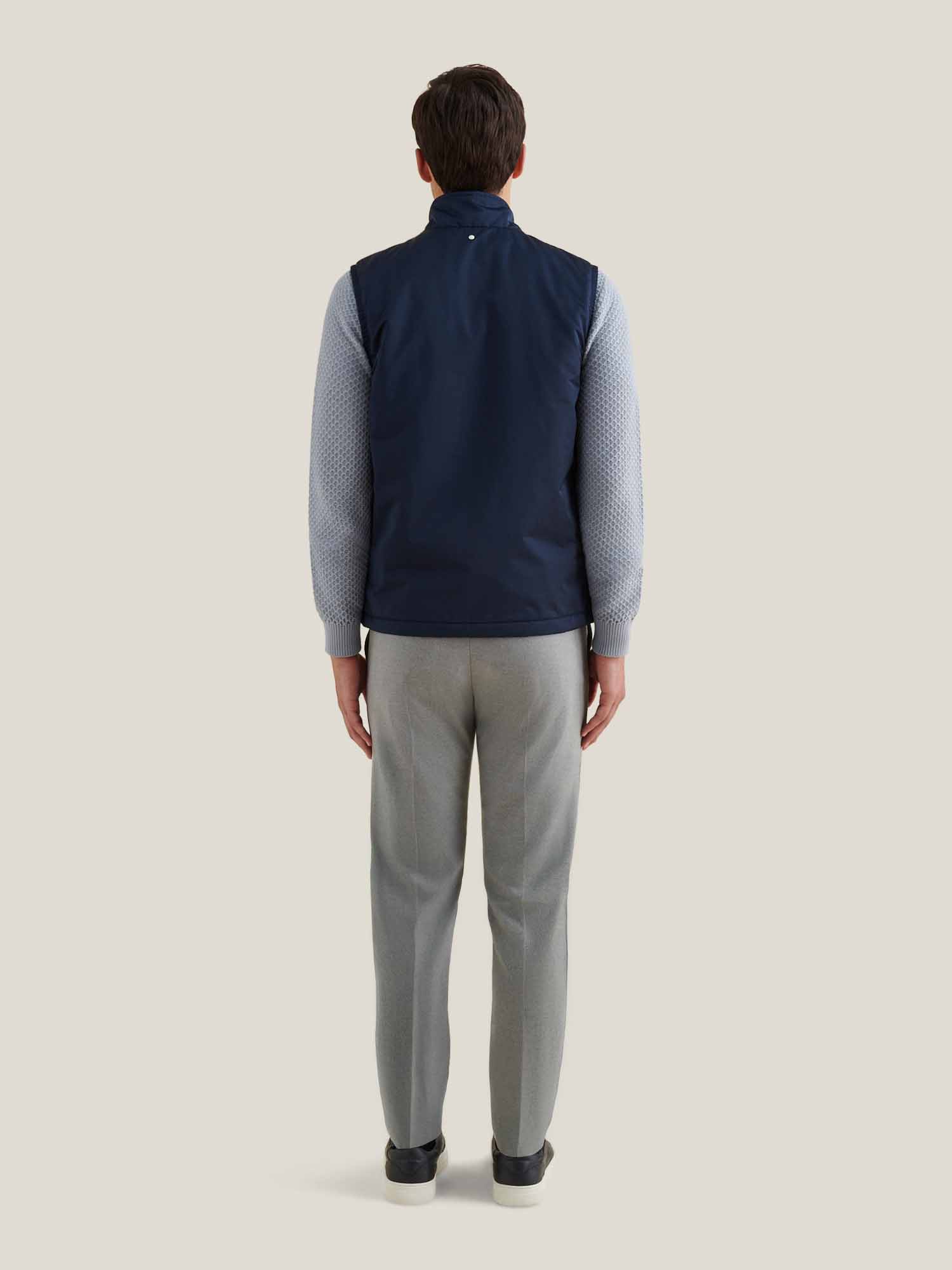 Carlton Light Padded Zip Vest in Dark Sapphire Navy - Image 5