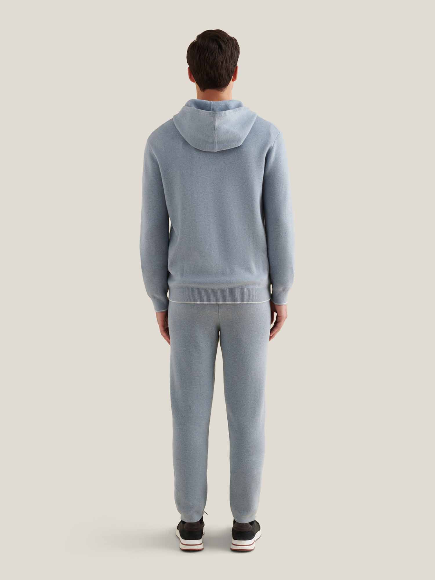 Milano Knit Jogger in Blue Blizzard - Image 4