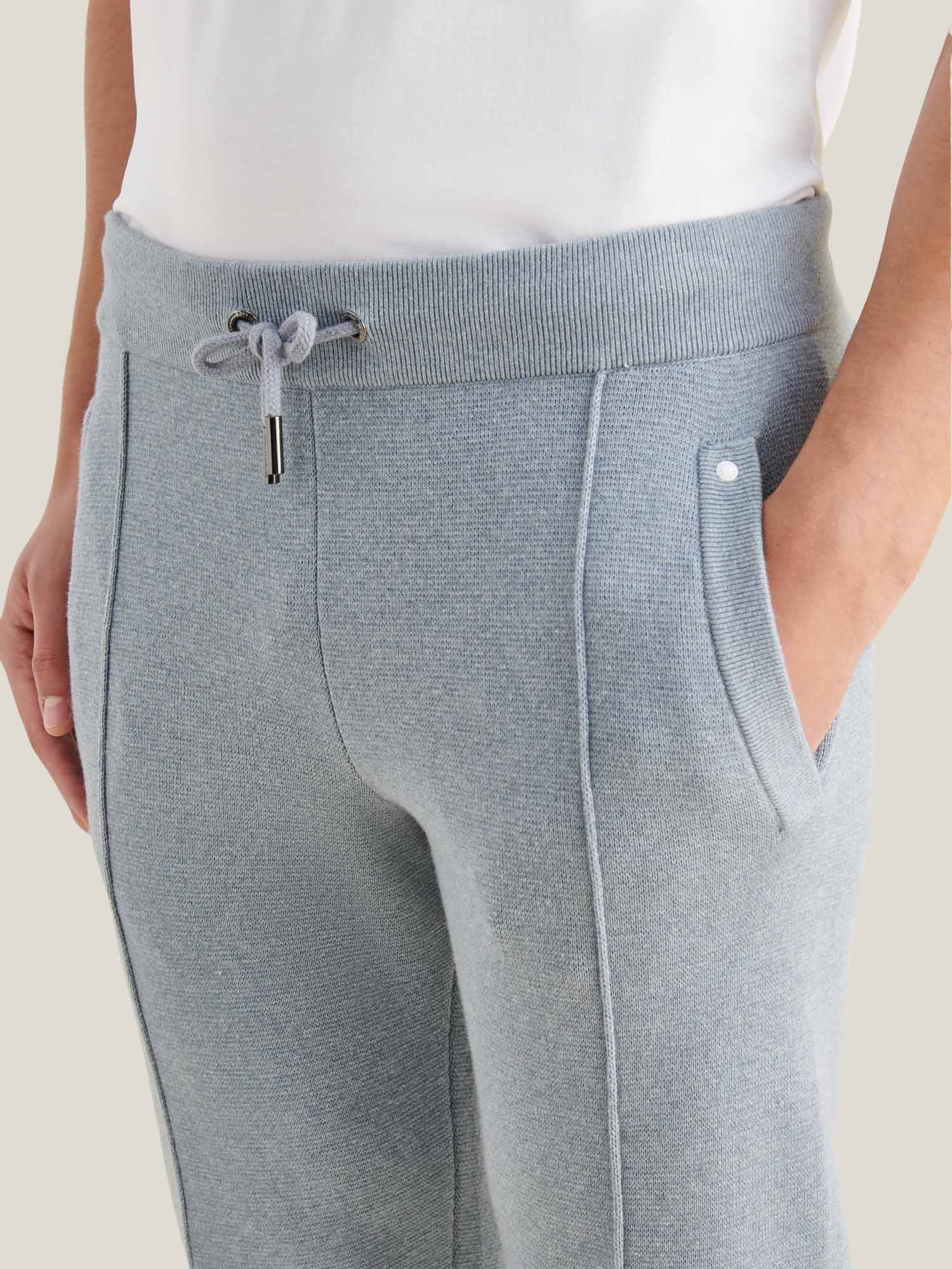 Milano Knit Jogger in Blue Blizzard - Image 6