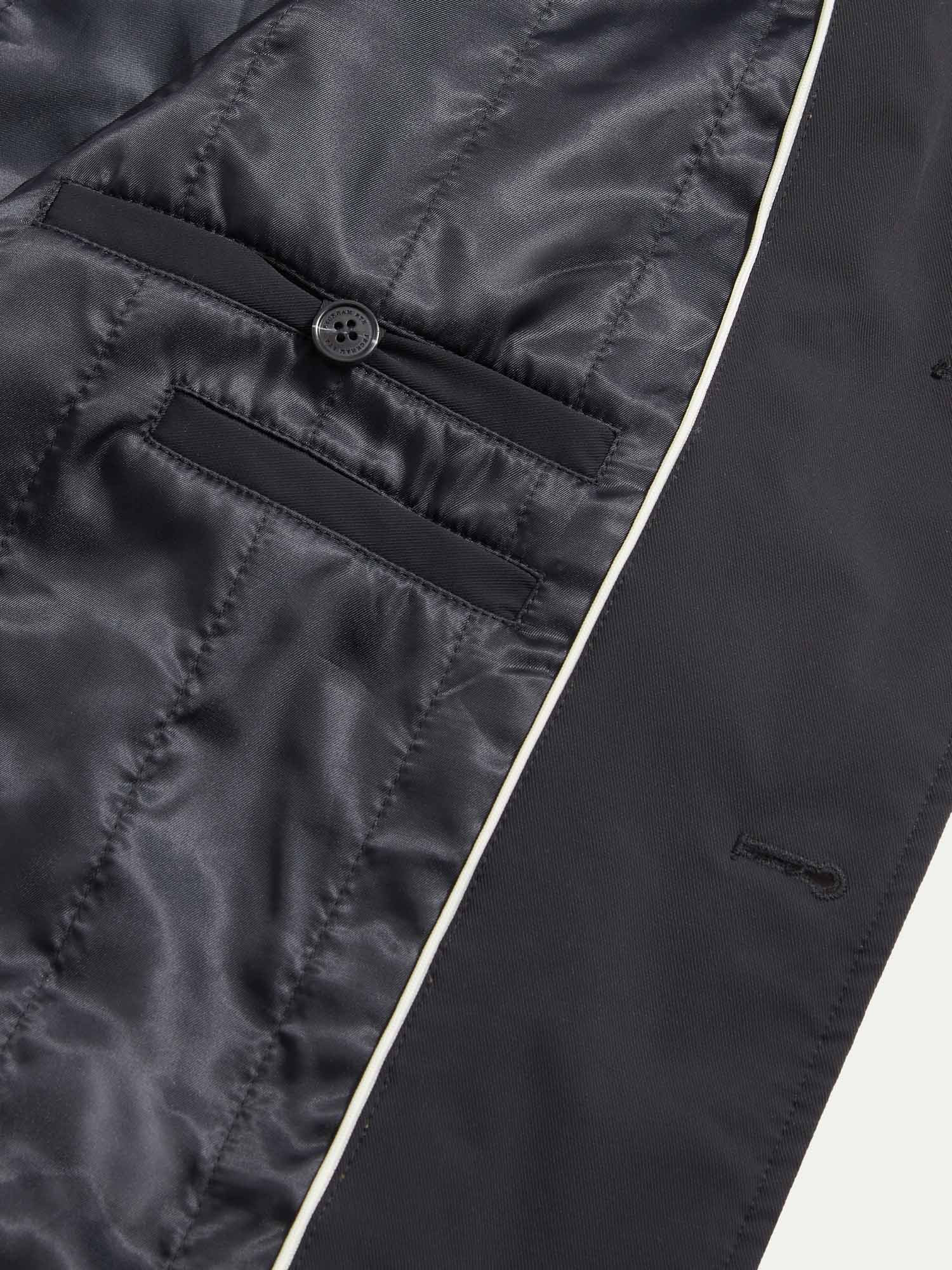 Padded Rain Mac in Black - Image 10