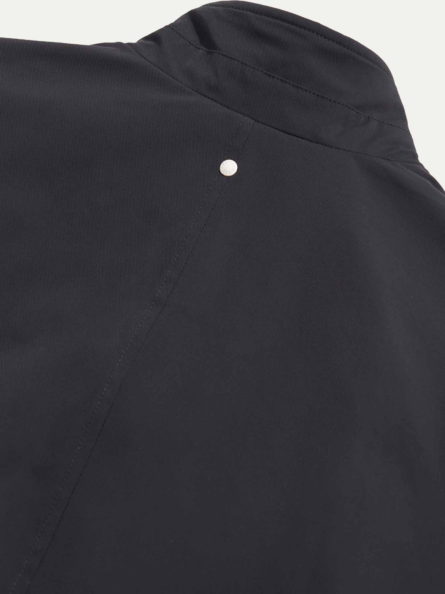 Padded Rain Mac in Black - Image 9
