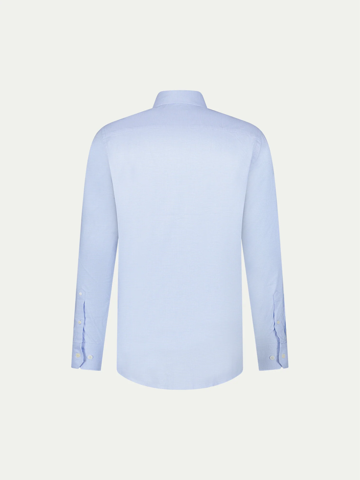 Puppytooth Cutaway Collar Shirt in Blue Blizzard - Image 6