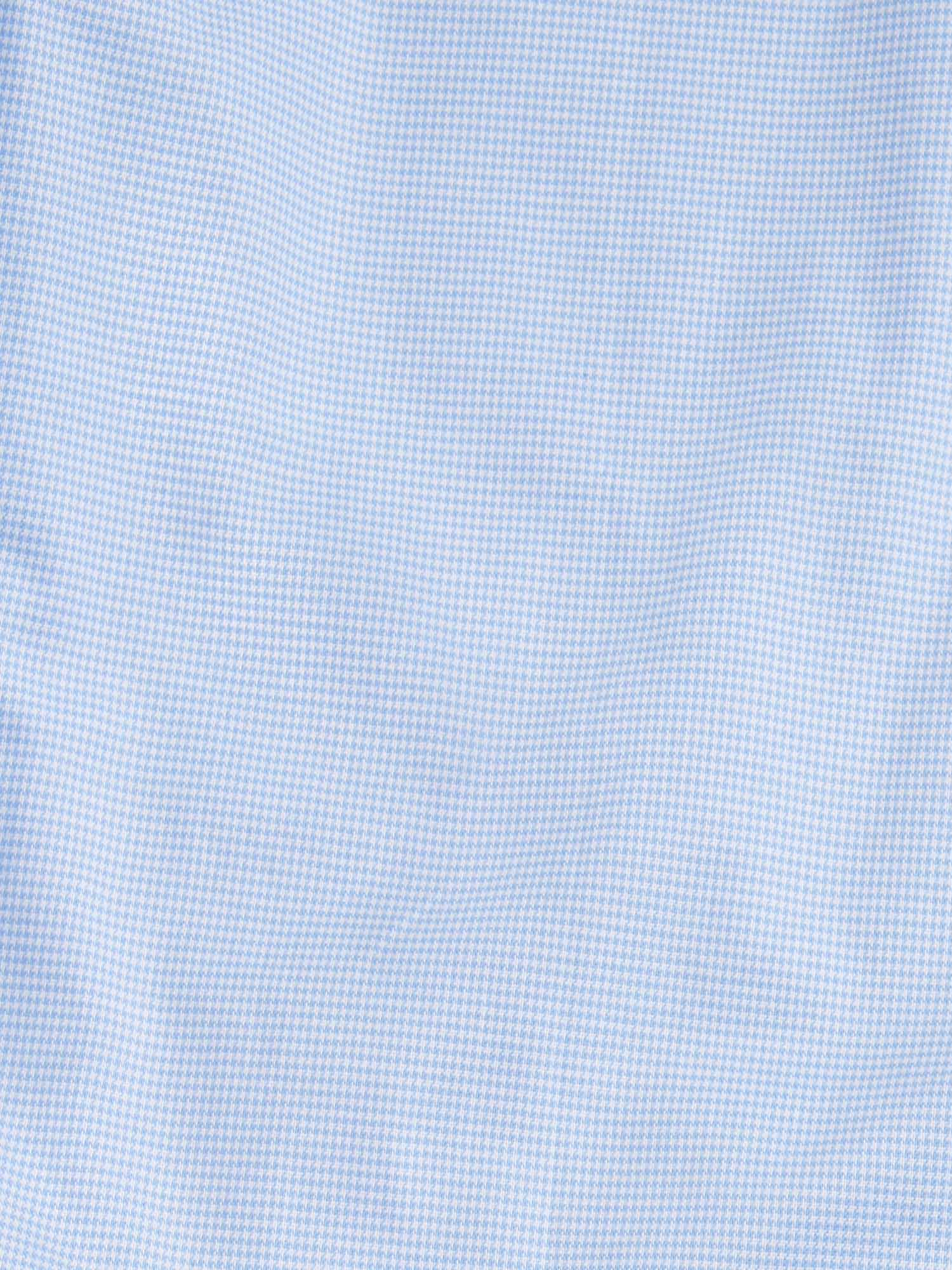 Puppytooth Cutaway Collar Shirt in Blue Blizzard - Image 9
