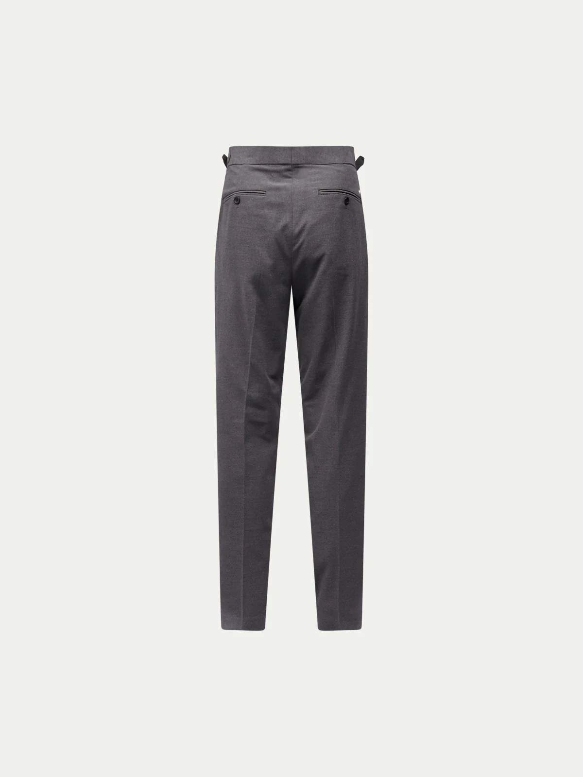 Twill Blend Smart High Waisted Trouser in Charcoal Grey - Image 5