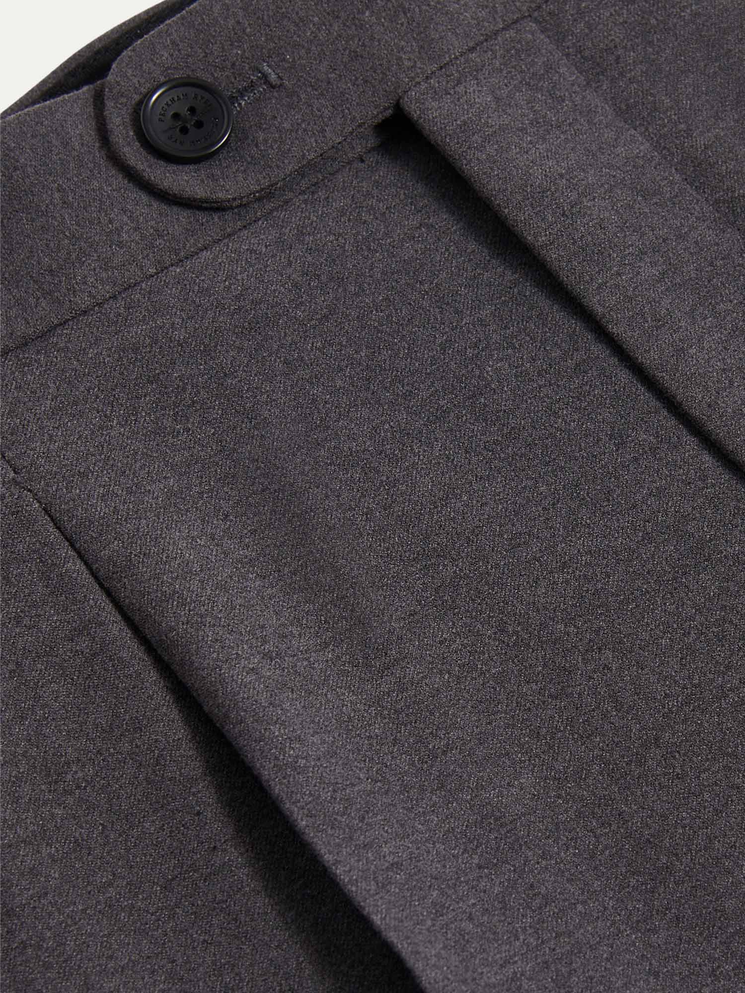Twill Blend Smart High Waisted Trouser in Charcoal Grey - Image 9