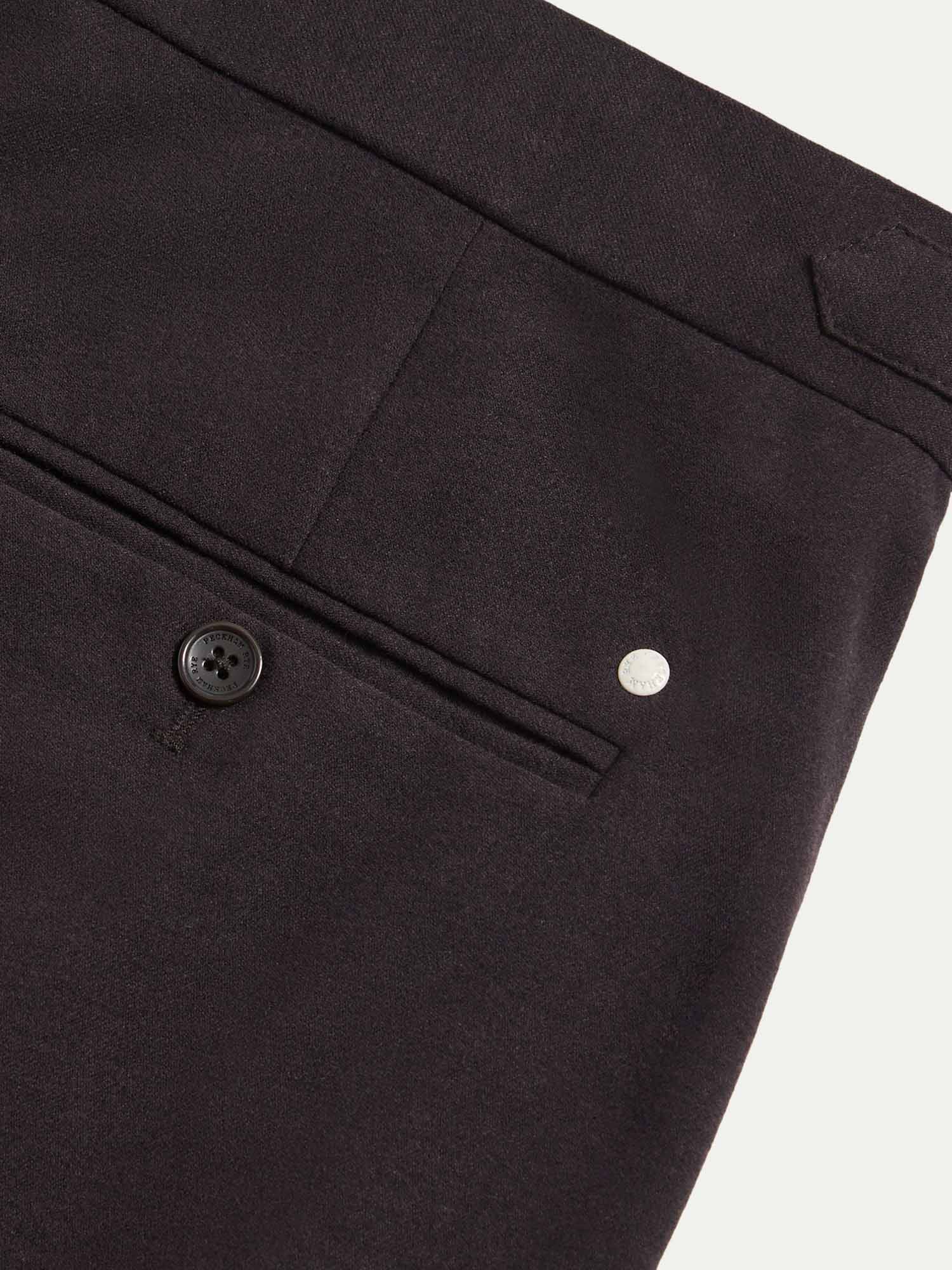Twill Blend Smart High Waisted Trouser in Java - Image 10