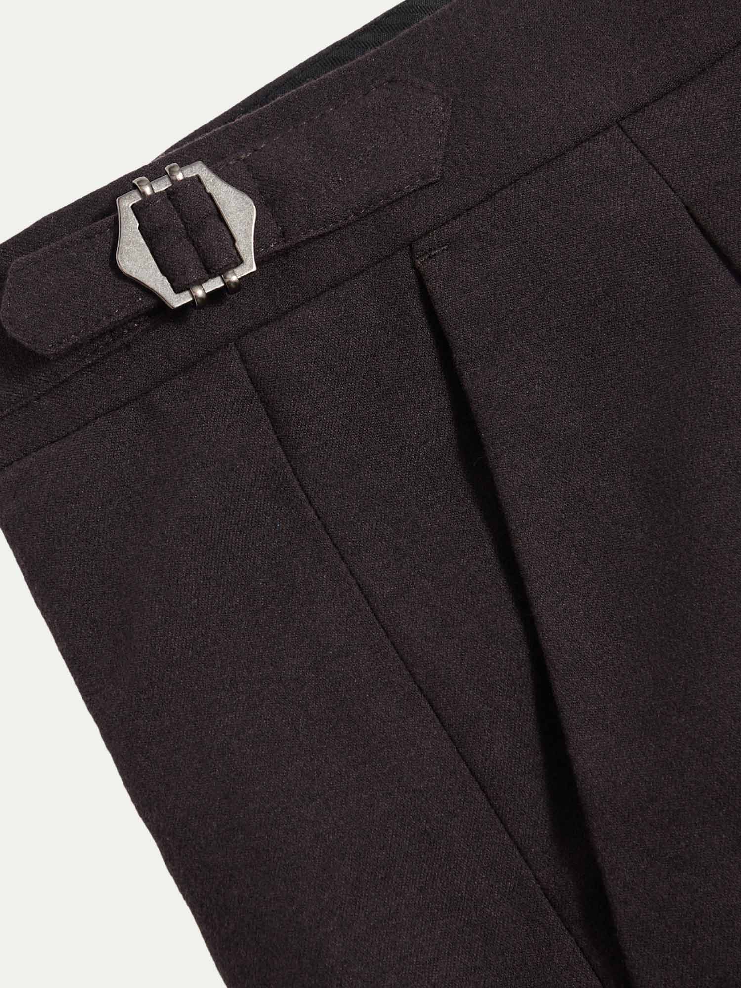 Twill Blend Smart High Waisted Trouser in Java - Image 9