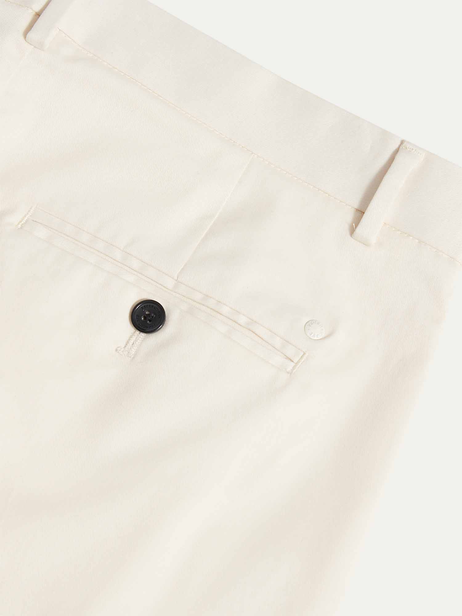 Dean Stretch Cotton Trouser in Egret - Image 8