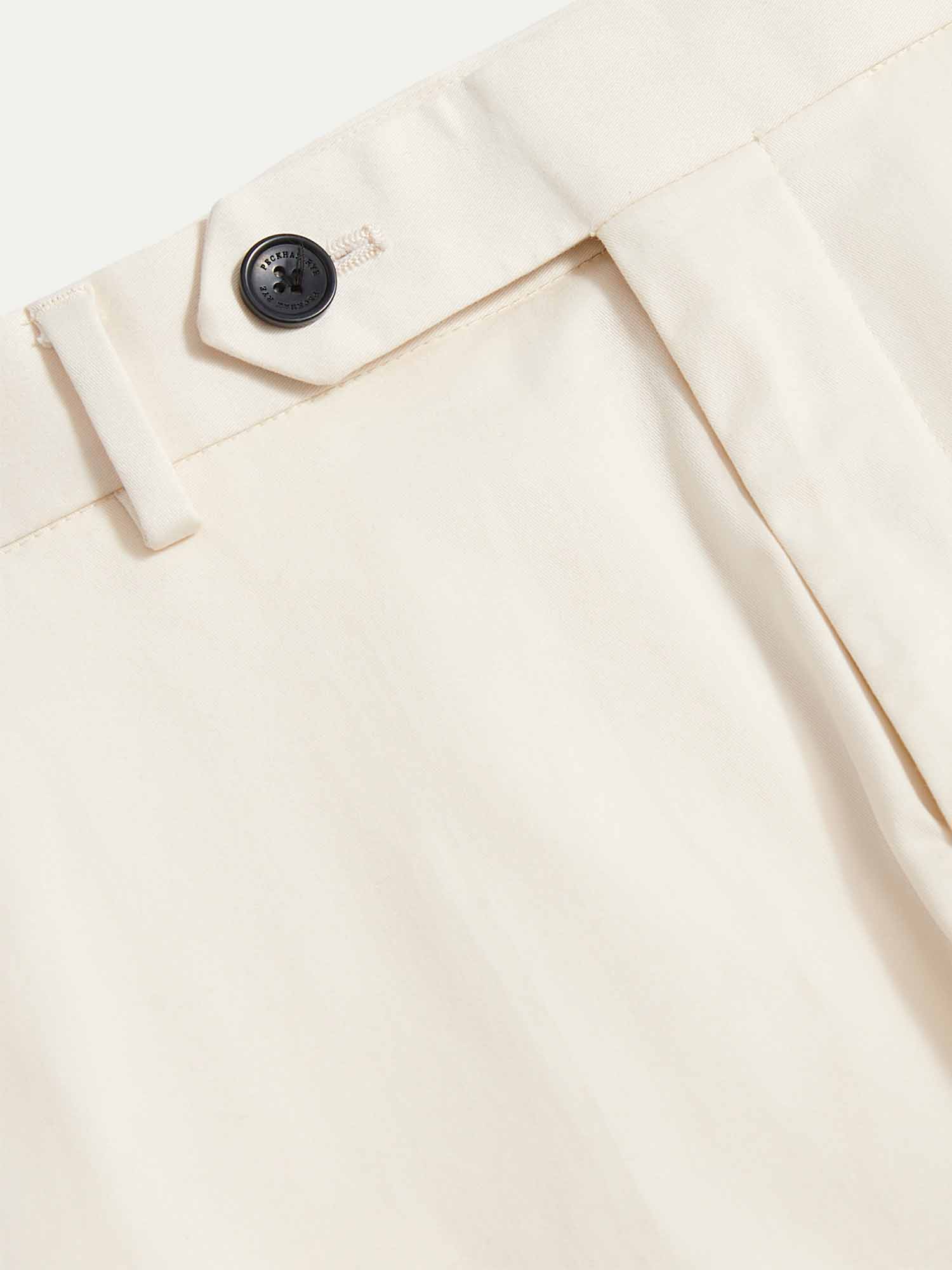 Dean Stretch Cotton Trouser in Egret - Image 9