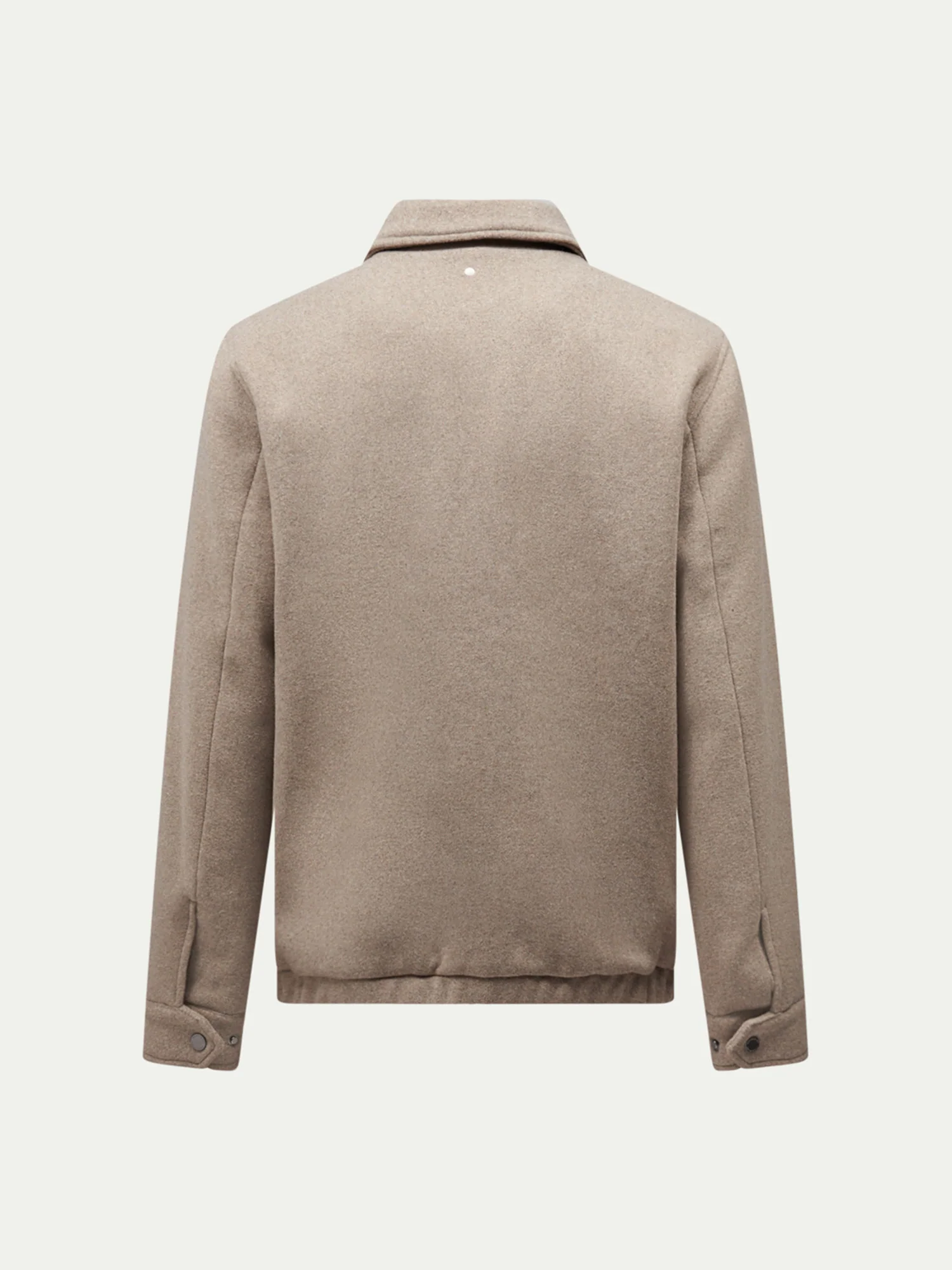 Wool Blend Bomber Jacket in Simply Taupe - Image 8