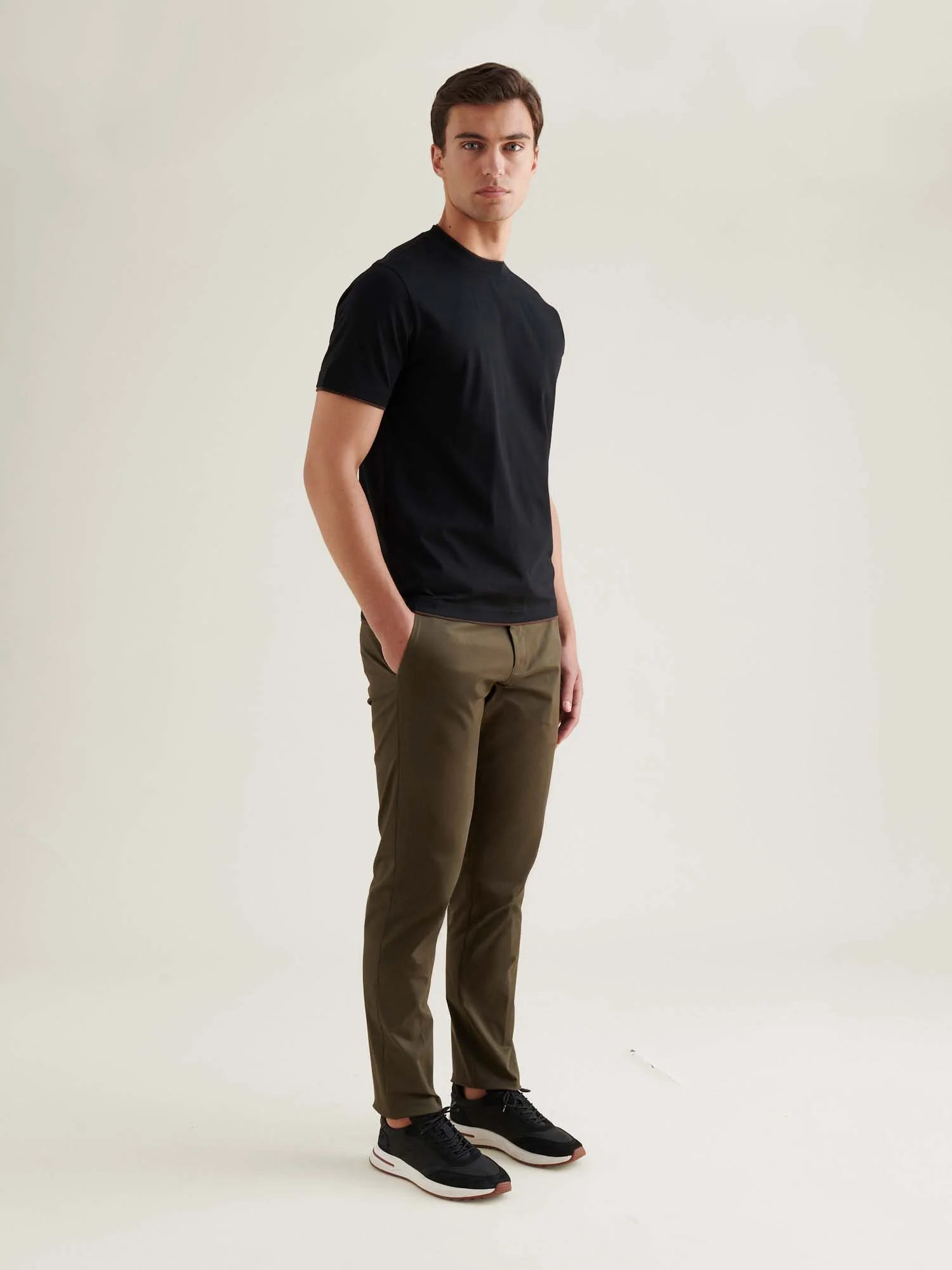 Burlington Double Layer T-Shirt in Black - Image 3