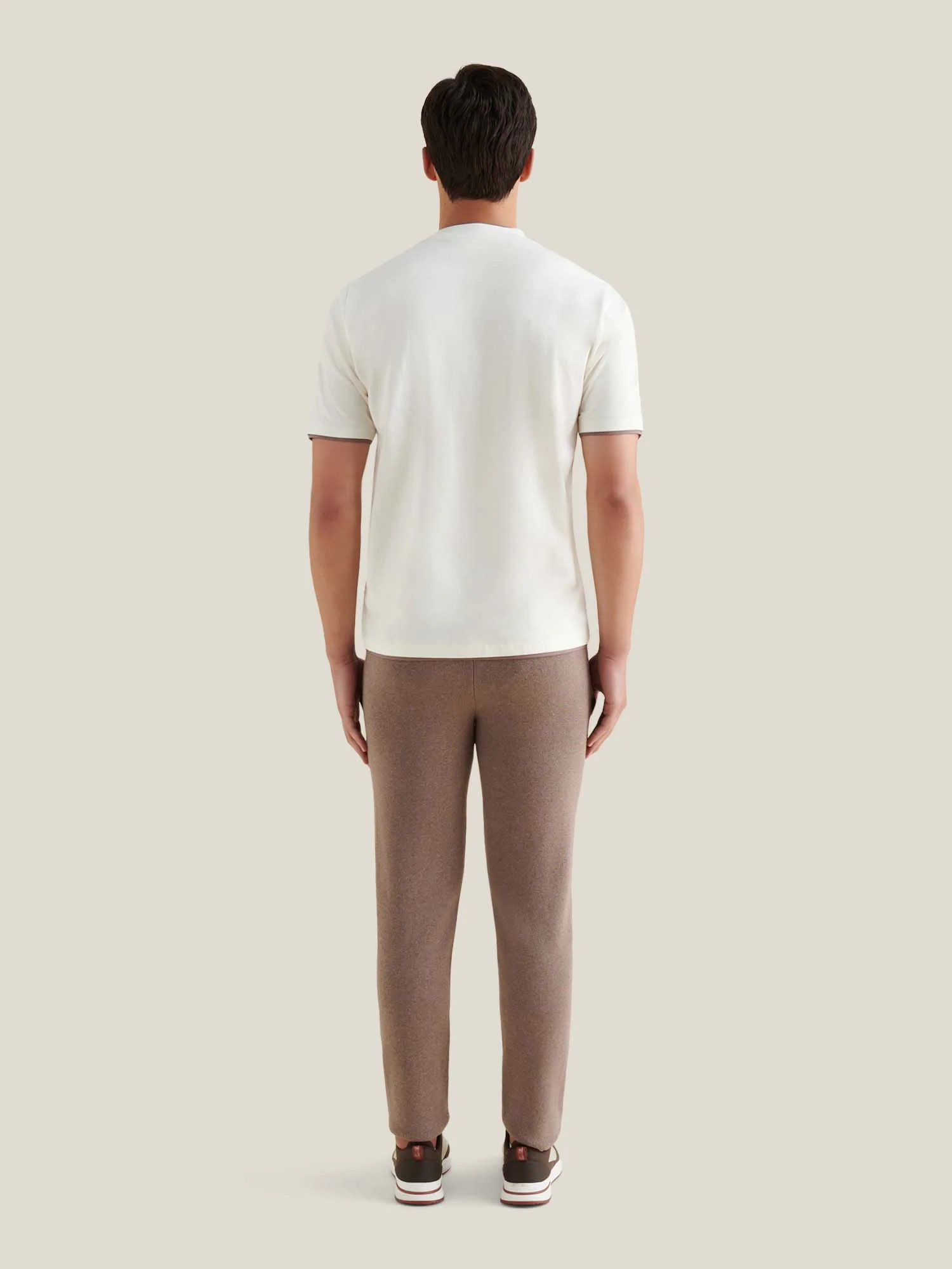 Burlington Double Layer T-Shirt in Egret - Image 4