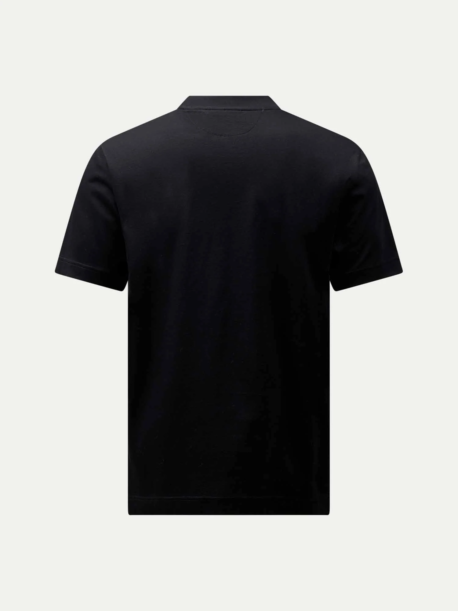 Devonshire Mercerised Cotton T-Shirt in Black - Image 7