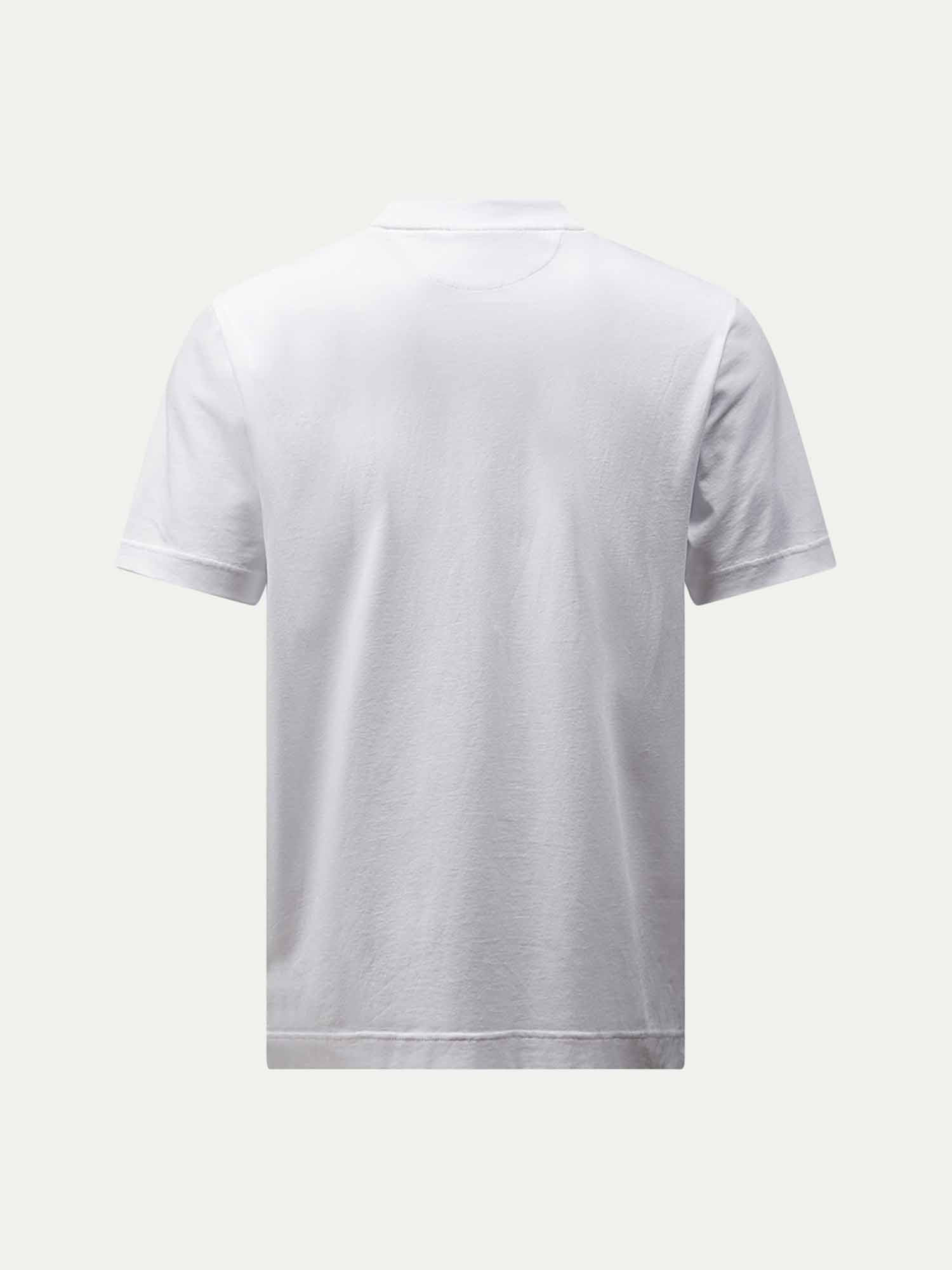 Devonshire Mercerised Cotton T-Shirt in Bright White - Image 8