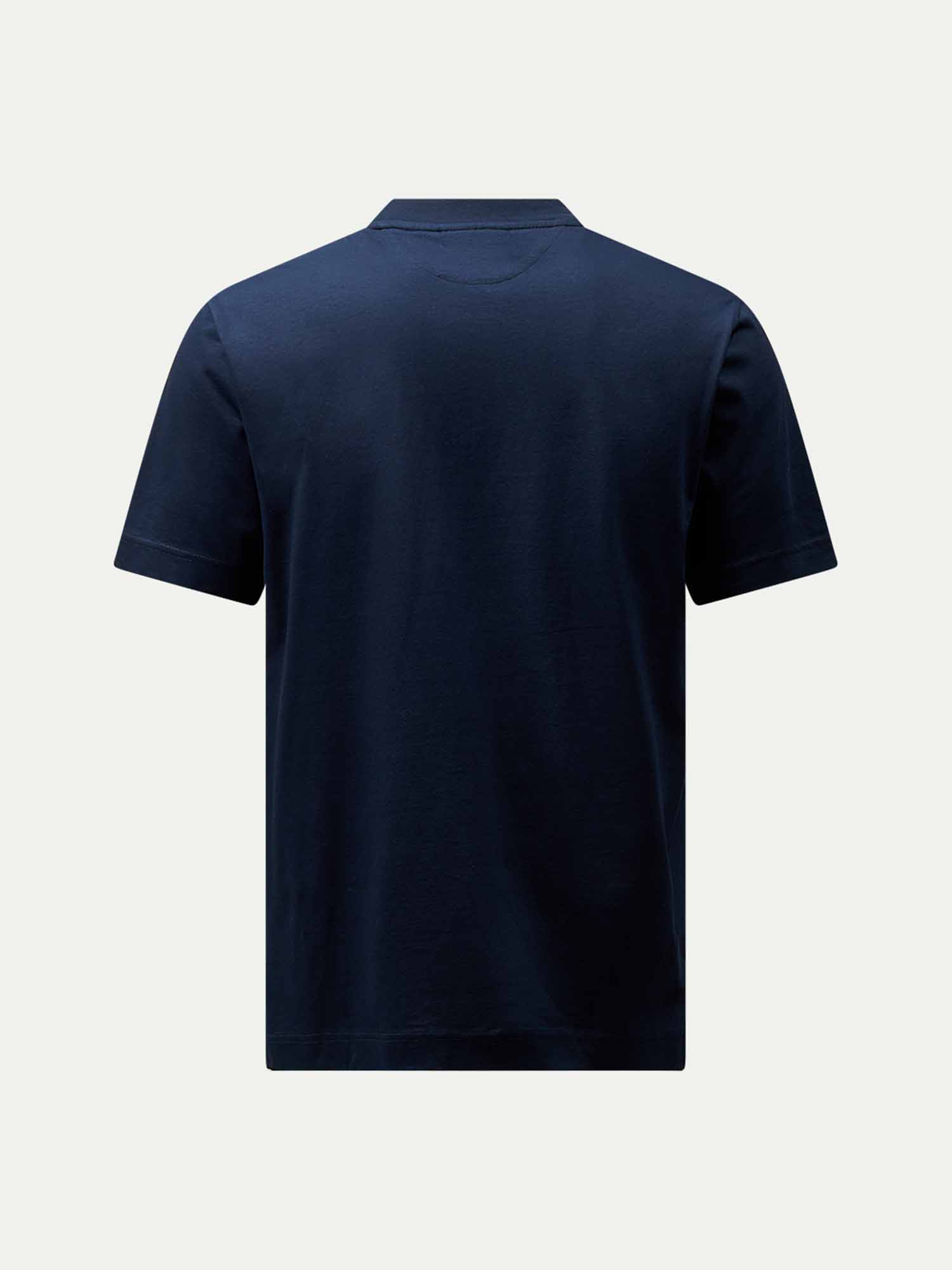 Devonshire Mercerised Cotton T-Shirt in Dark Sapphire Navy - Image 7