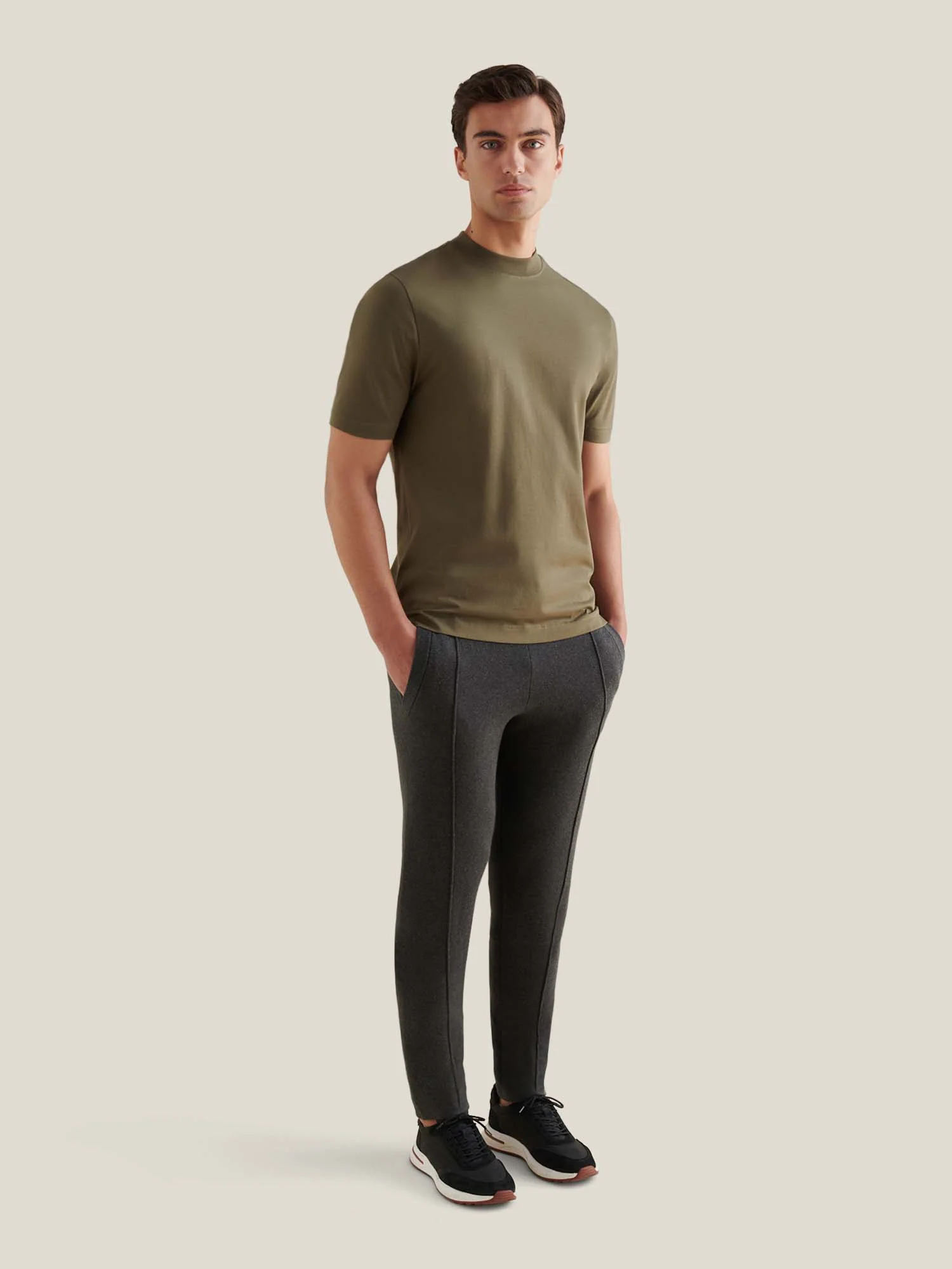 Devonshire Mercerised Cotton T-Shirt in Sea Turtle - Image 3