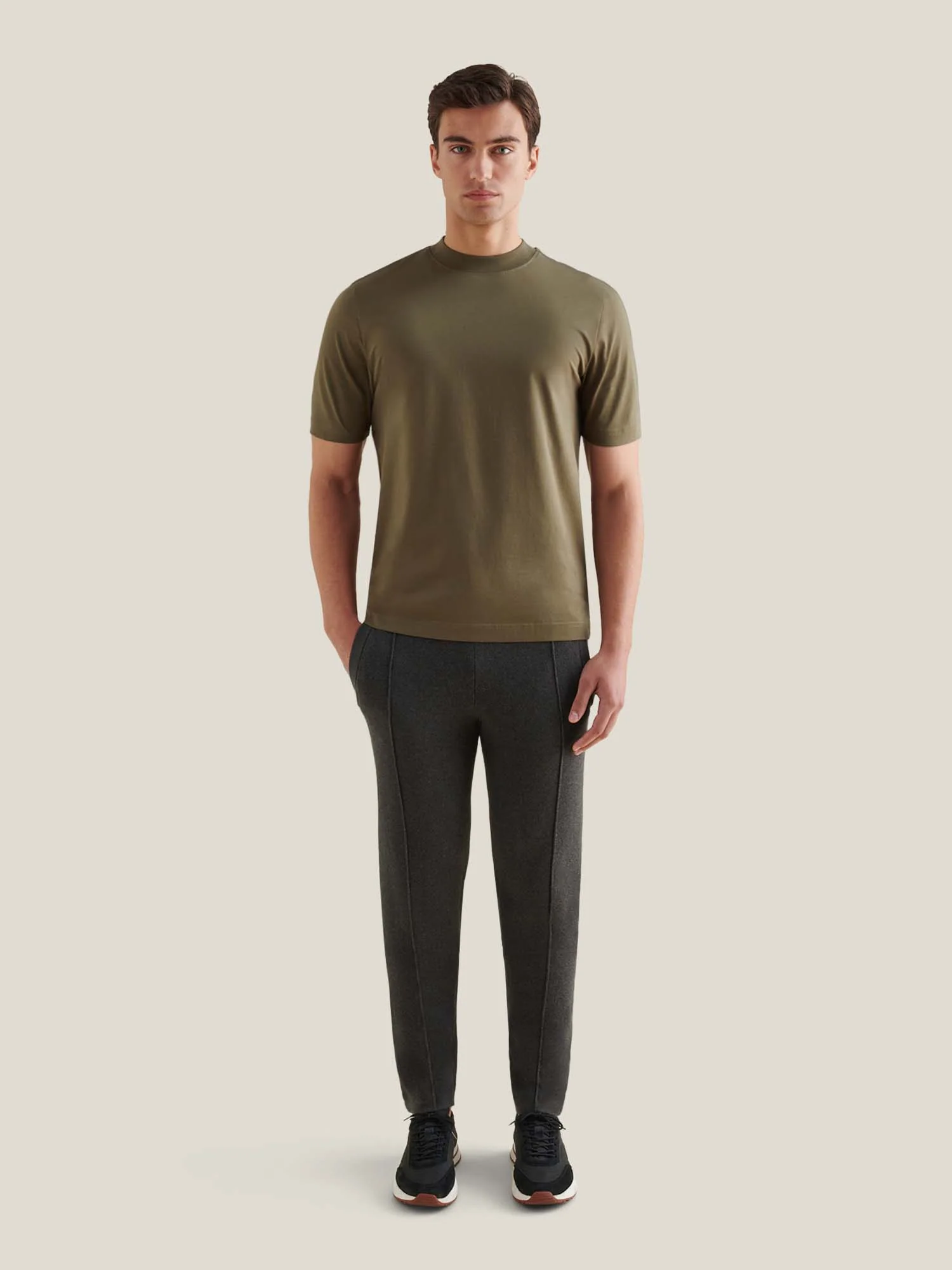 Devonshire Mercerised Cotton T-Shirt in Sea Turtle - Image 9