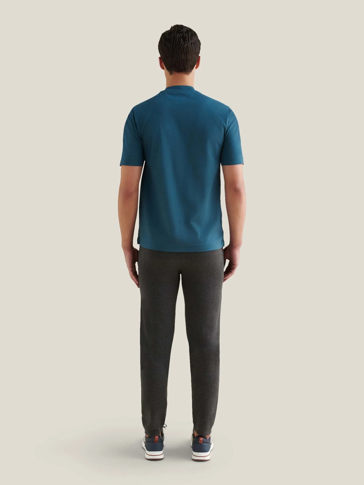 Devonshire Mercerised Cotton T-Shirt in Stargazer - Image 4