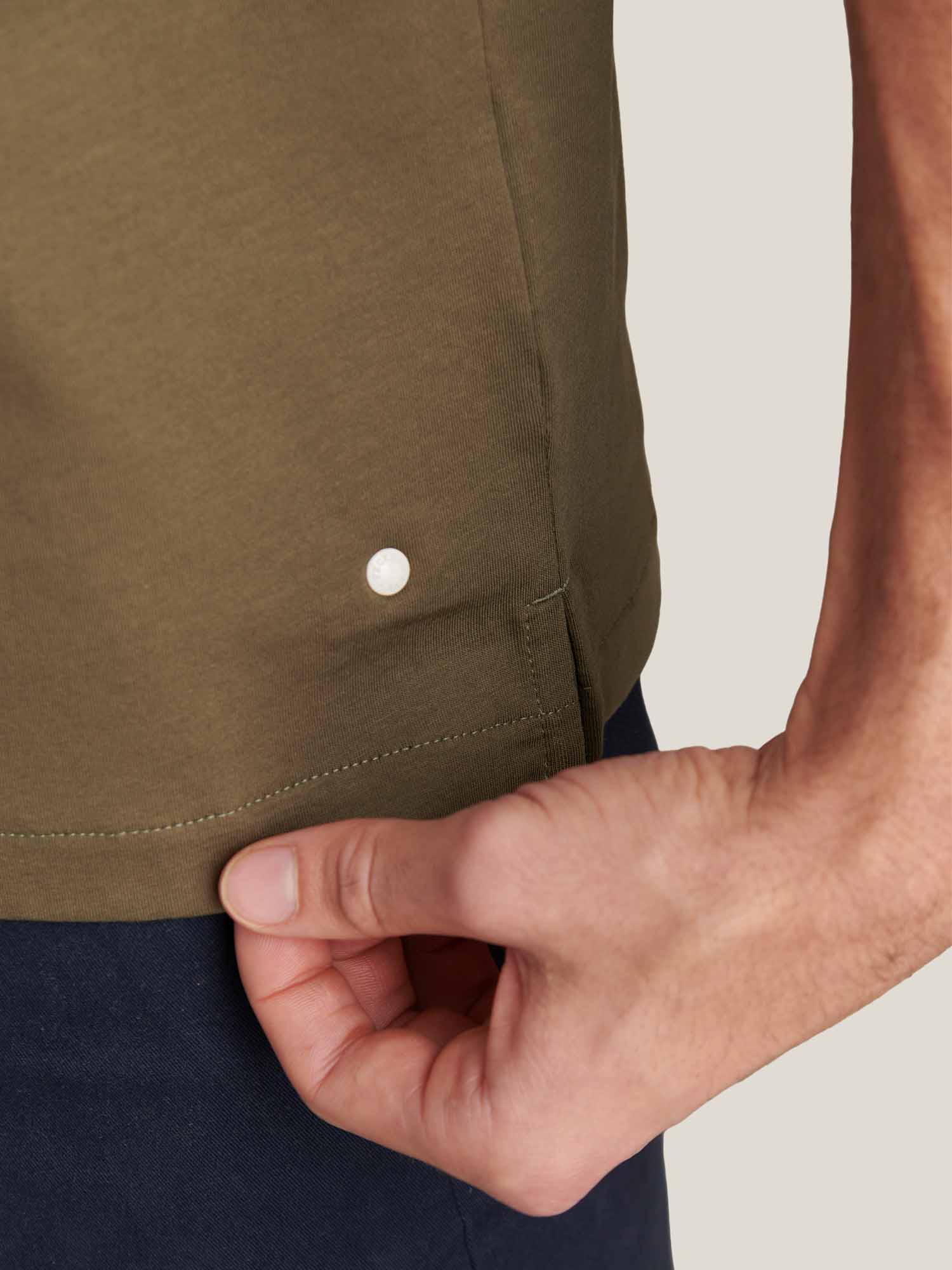 Warwick Tipped Mercerised Polo Shirt in Sea Turtle - Image 4